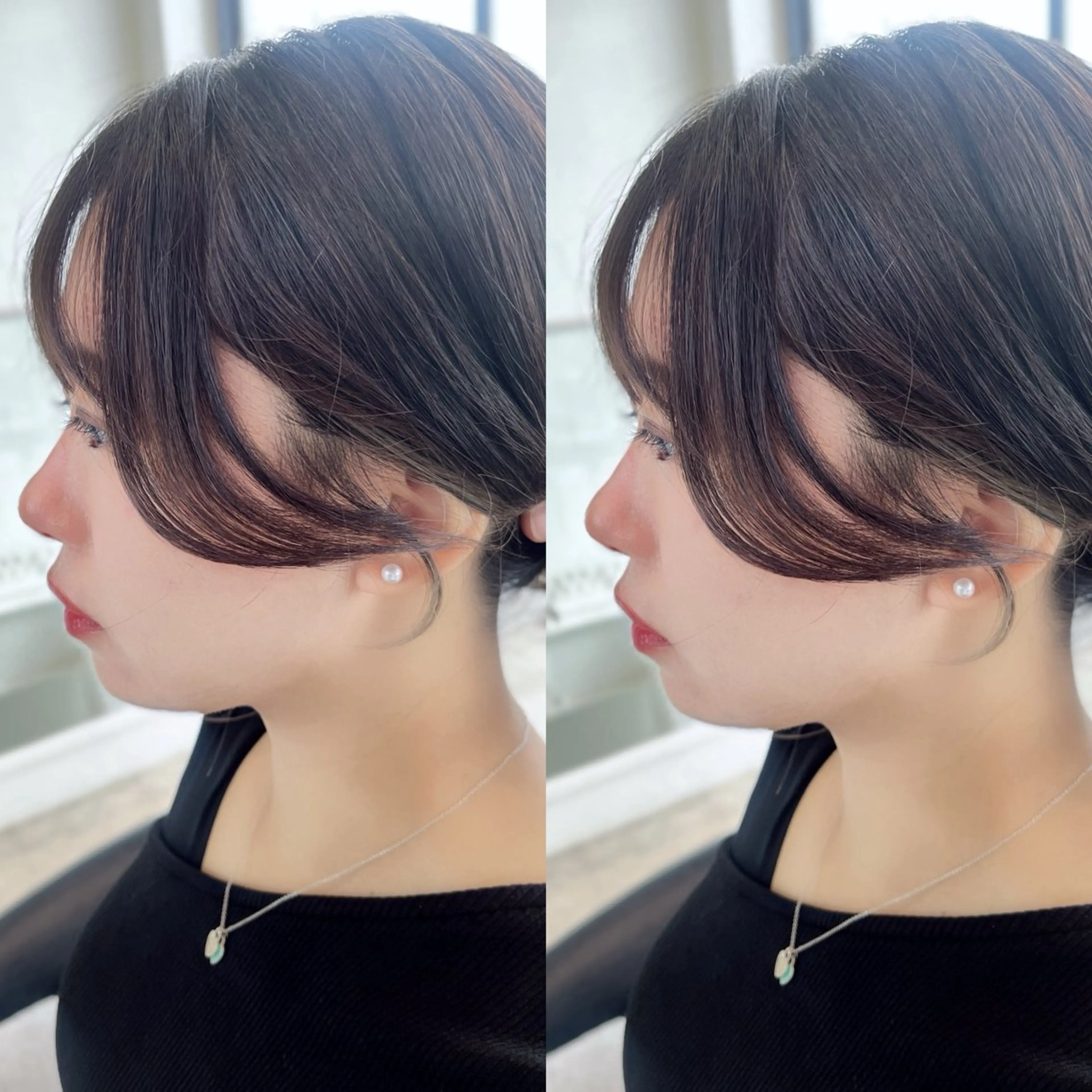 カット レイヤー/髪質改善 /透け感カラー/艶髪のヘアスタイル