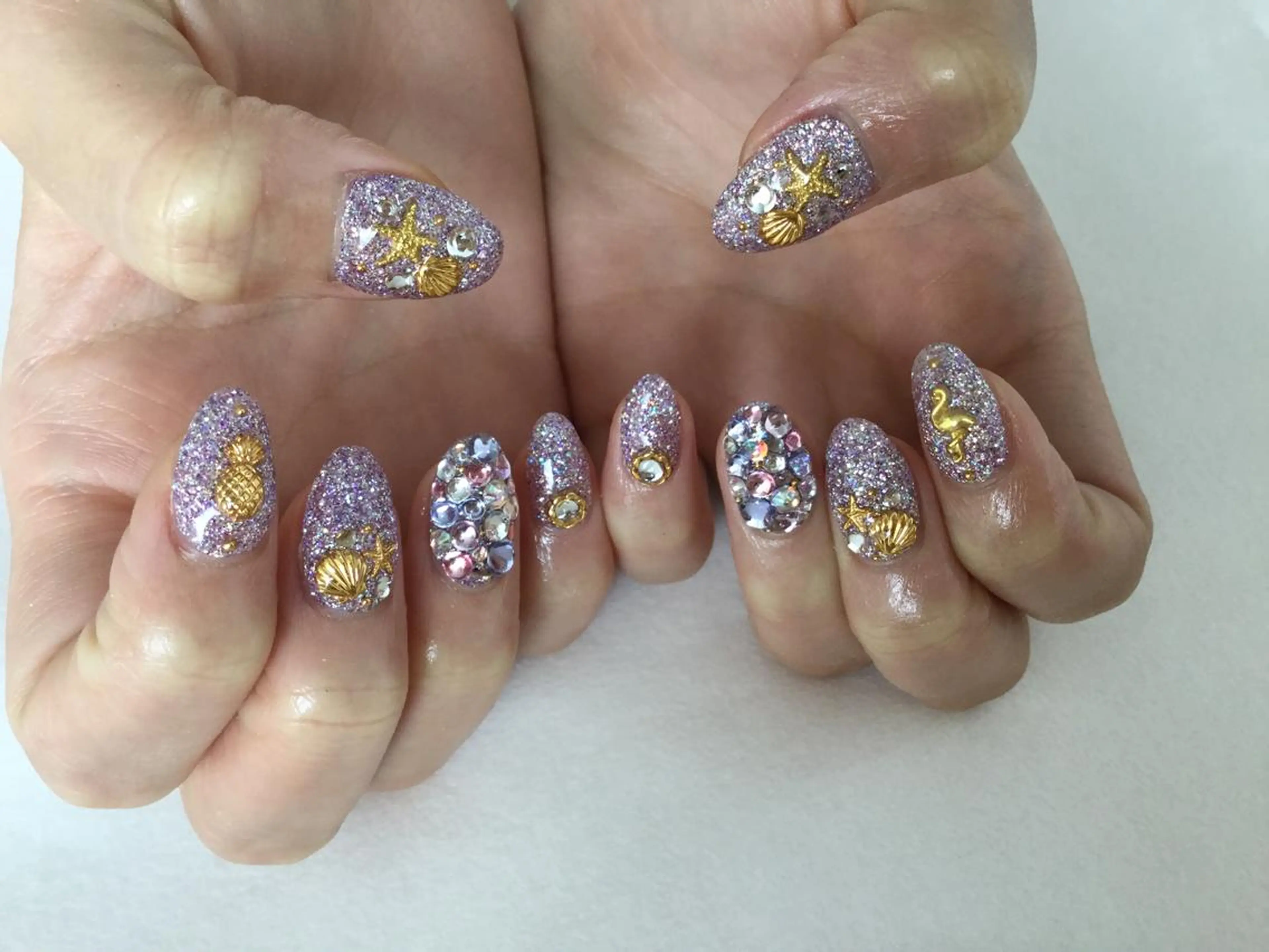 ネイル ハンドネイル 💎🐰 saki. m 🐰💎のネイルデザイン