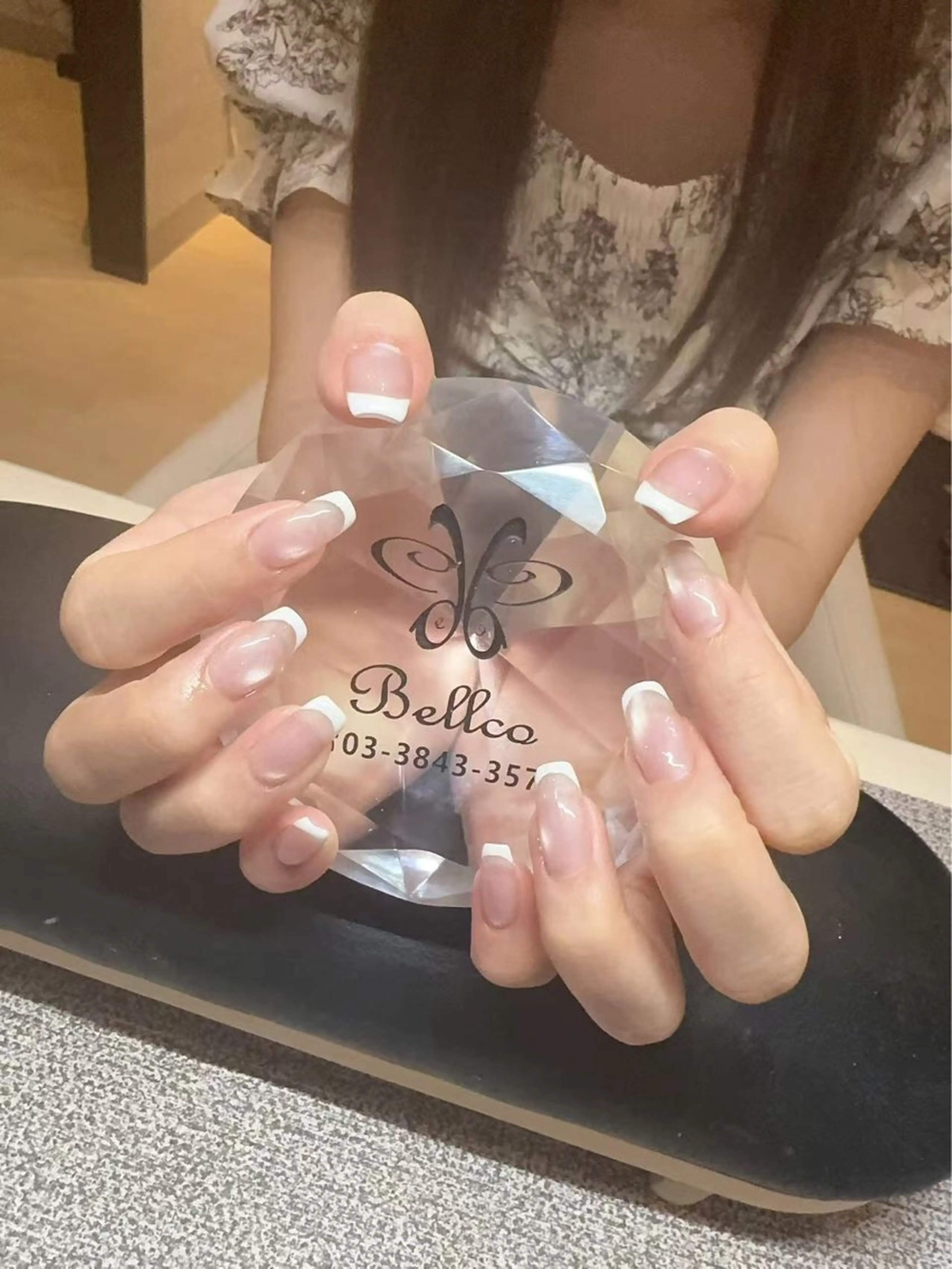 ネイル フレンチネイル マグネットネイル マグネットフレンチ ネイルサロン ベラッコのネイルデザイン