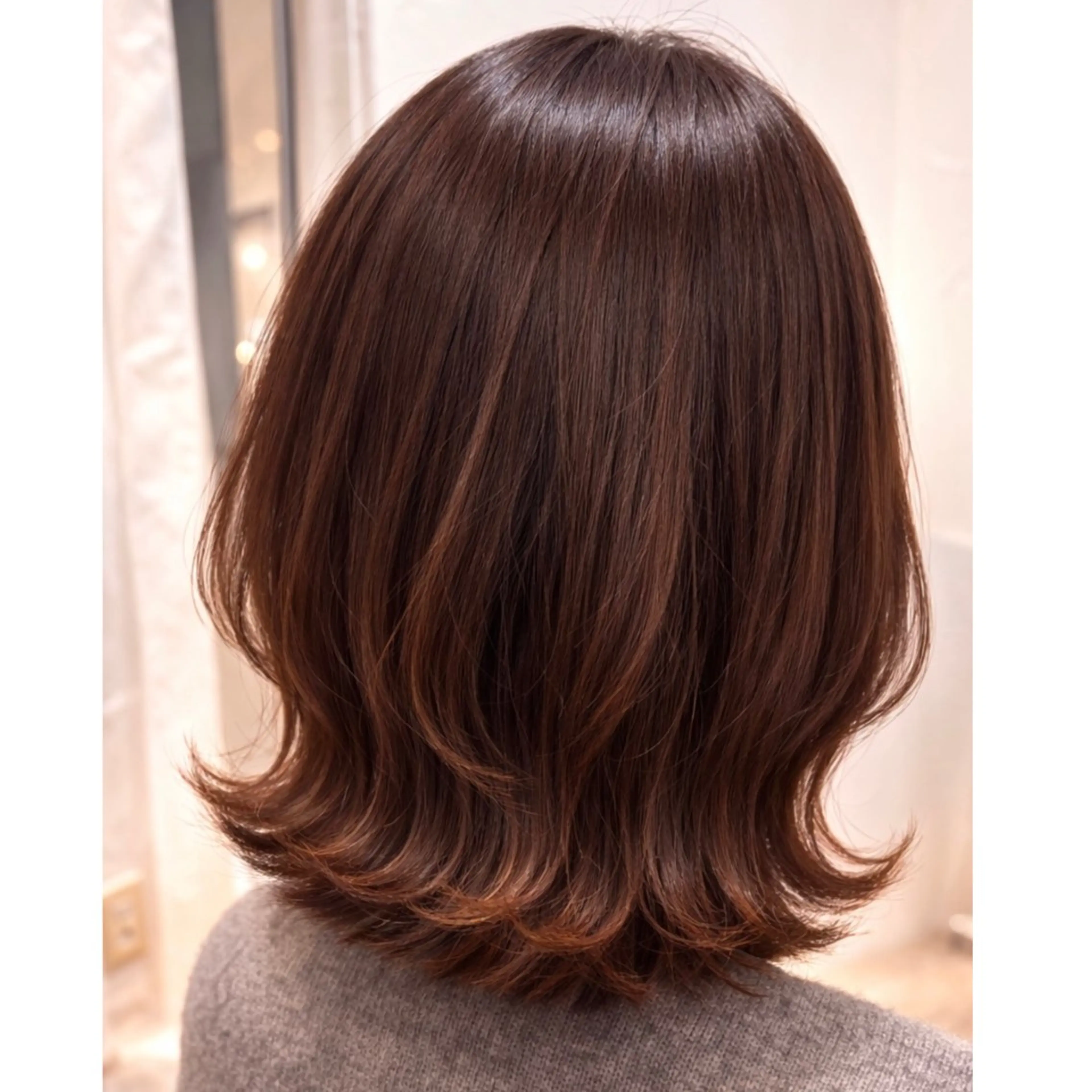 【WILLOW京橋】似合わせカット+艶カラー+髪質改善トリートメント¥9980の写真