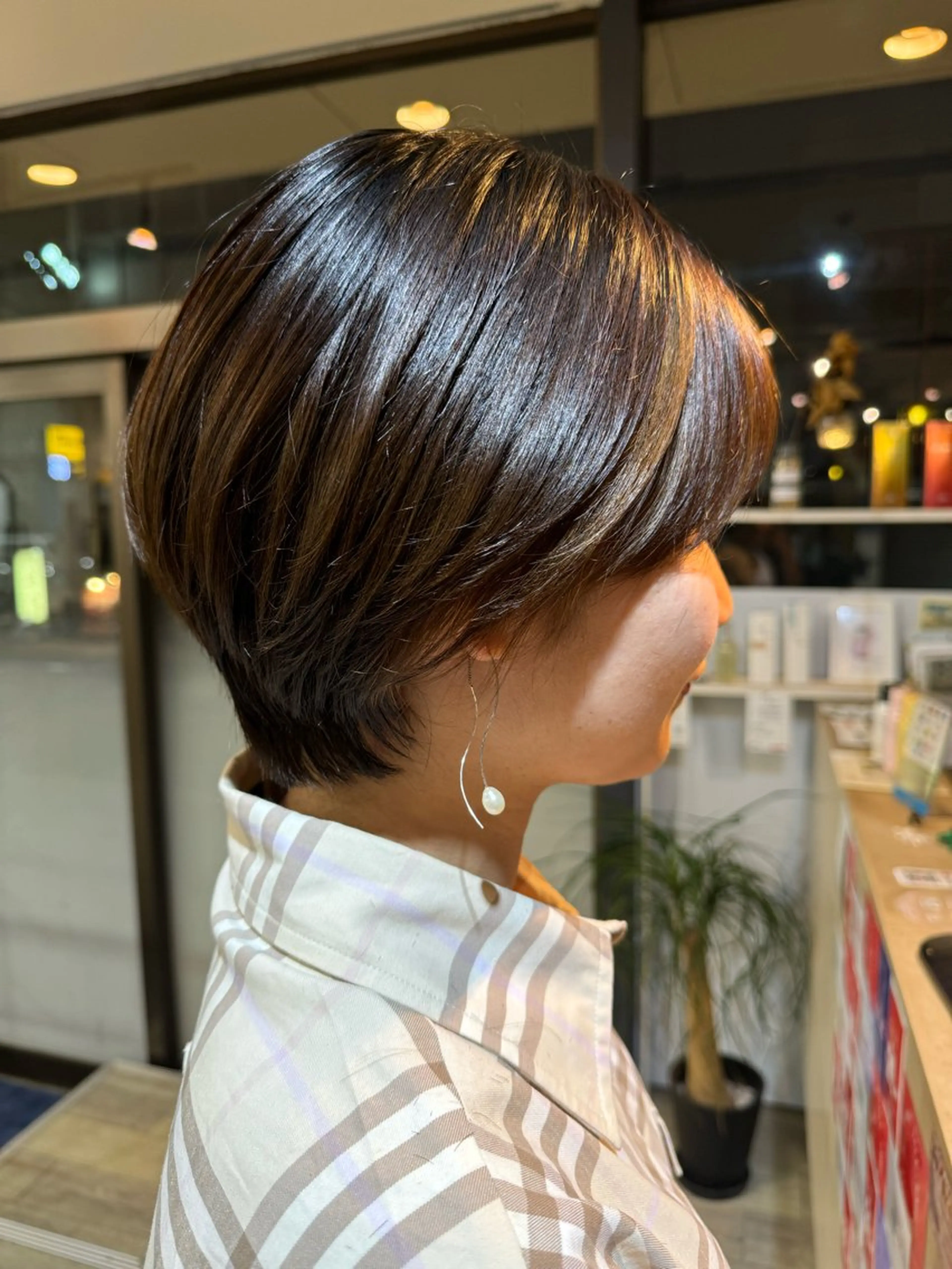 ショート 米元 春奈のヘアスタイル