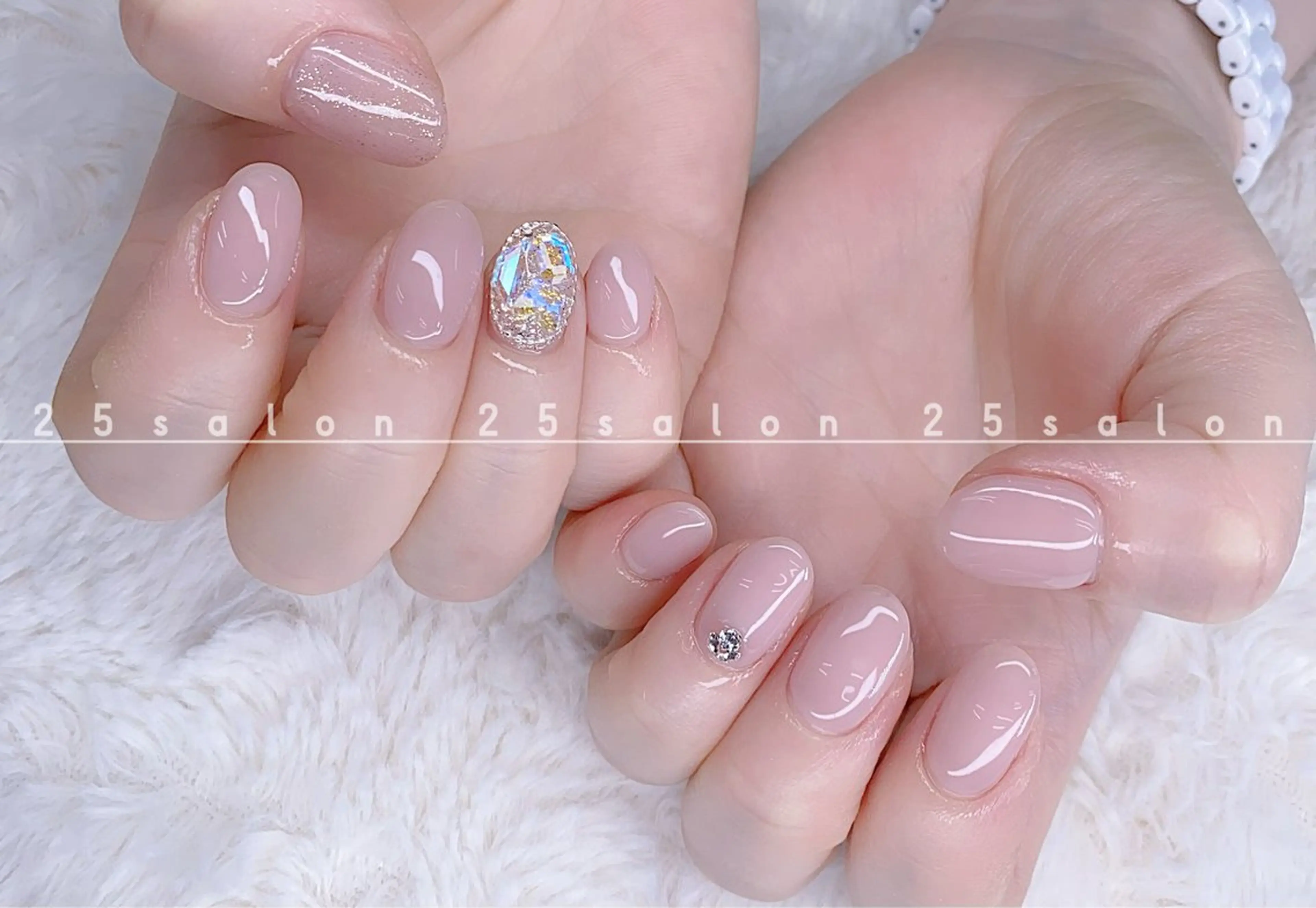 ネイル ジェルネイル 韓国ネイル ニュアンスネイル パラジェル ワンホンネイル 2 5のマツエク・マツパデザイン