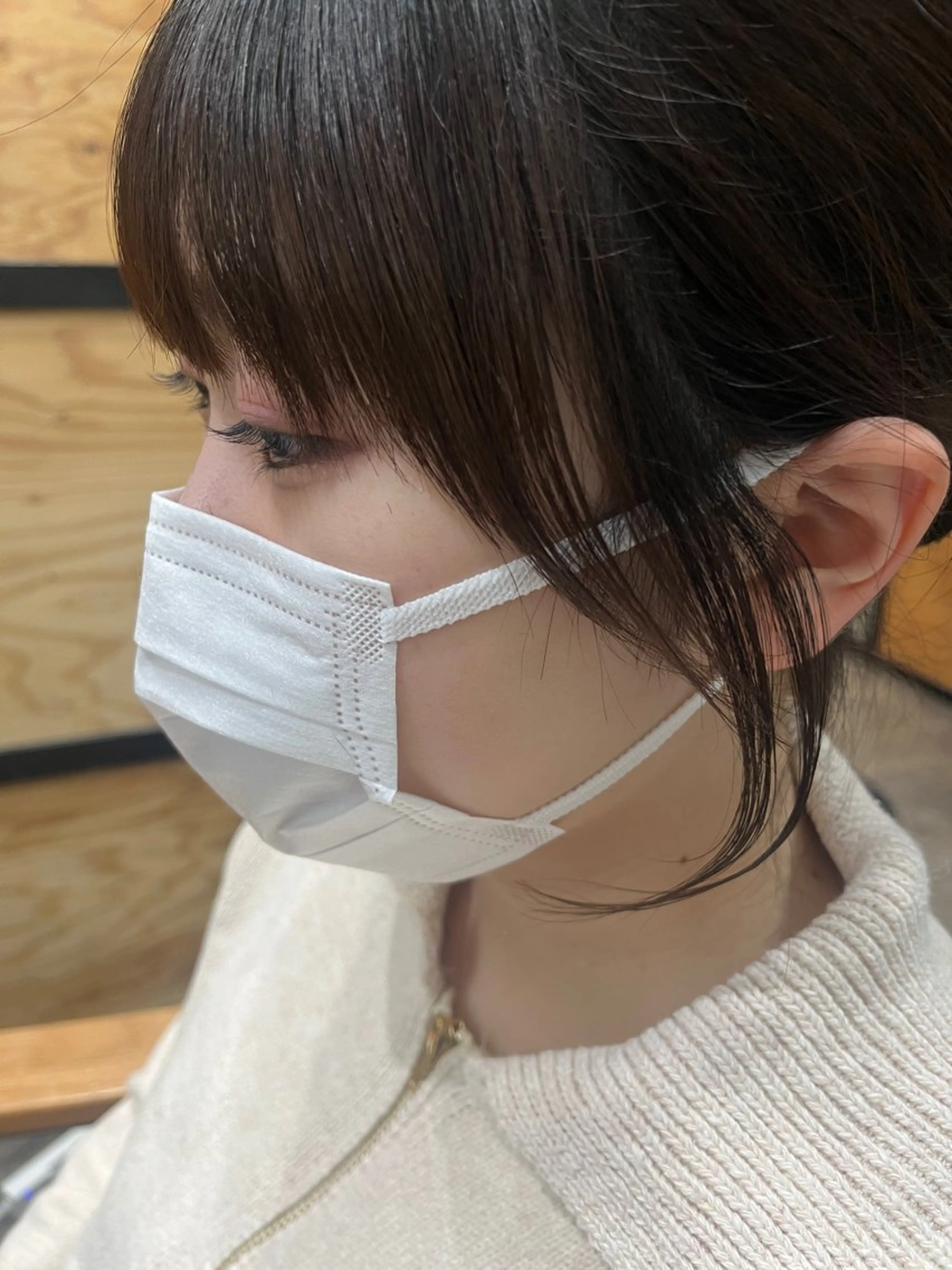 ミディアム カラー 久木原 ゆりのヘアスタイル