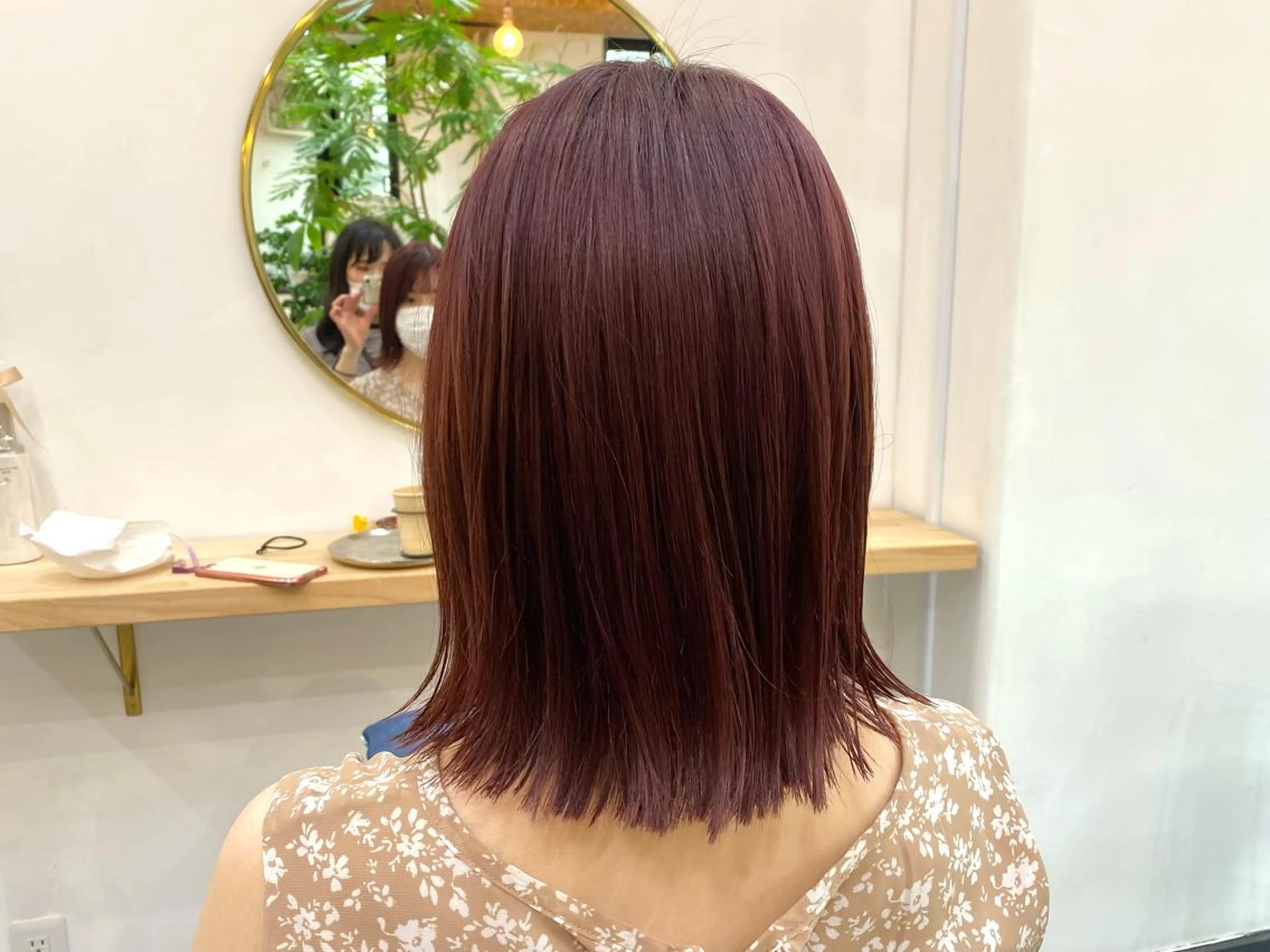 セミロング カラー 外ハネヘア カット ヘアカラー トリートメント ヘッドスパ CARICIA🌱 masaeのヘアスタイル