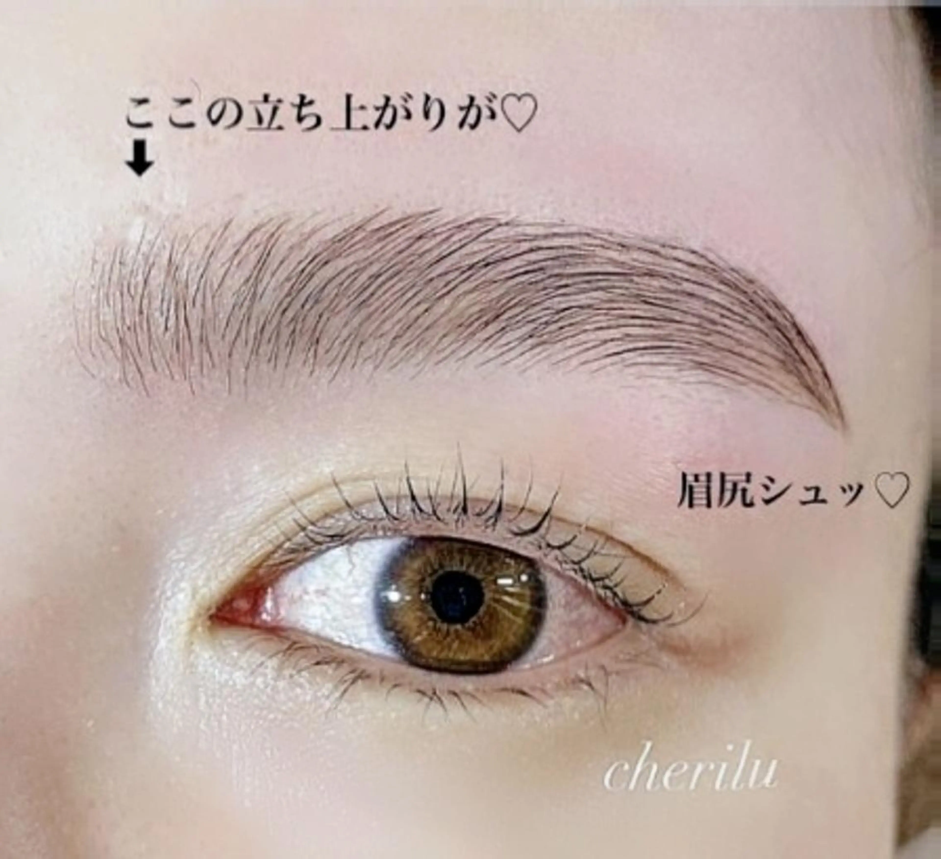 アイブロウ 【研修生　宮本】 cherilu田無のマツエク・マツパデザイン