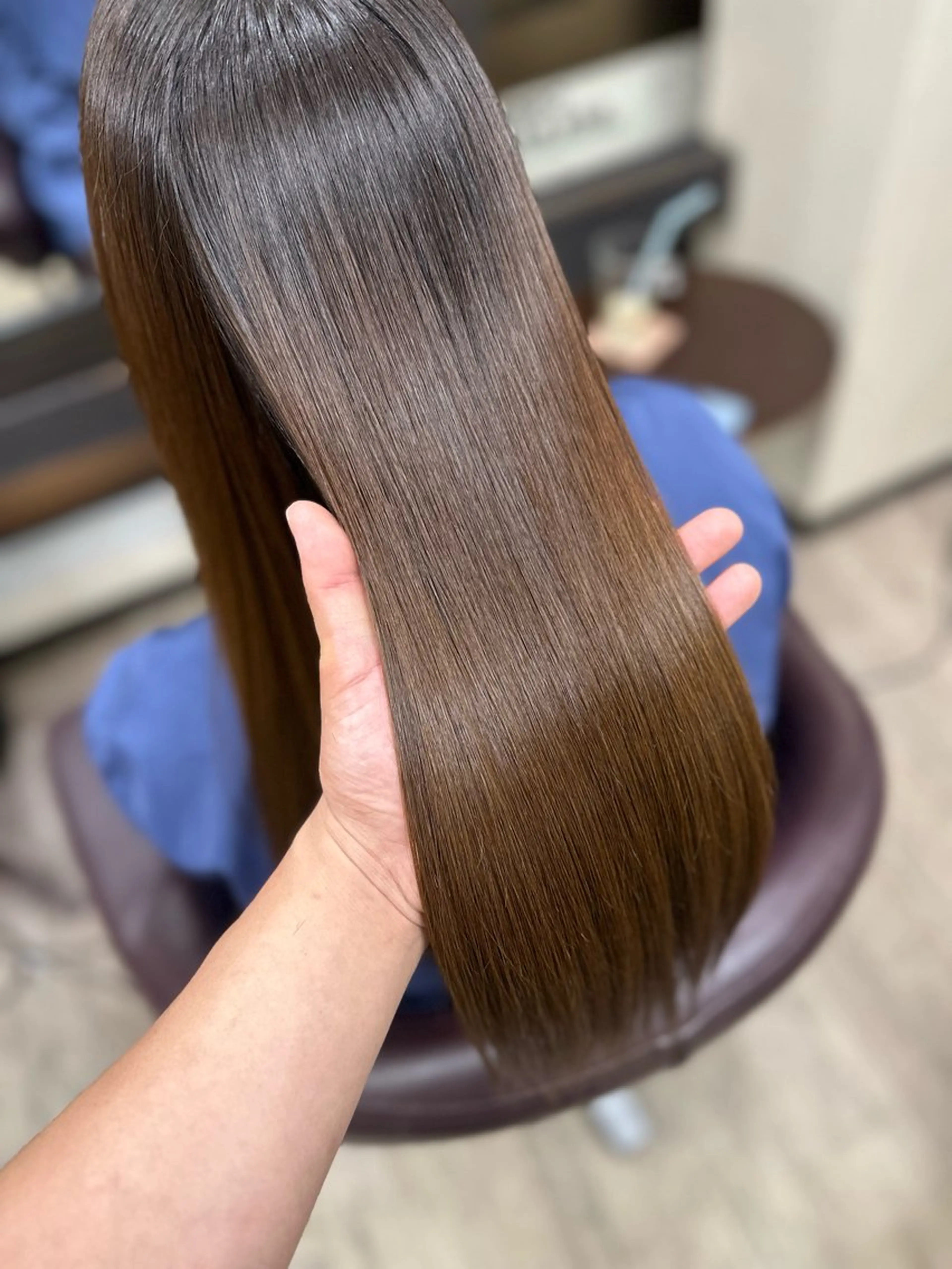 セミロング 髪質改善 縮毛矯正 トリートメント 縮毛矯正 トリートメント 酒徳 ヒロヤのヘアスタイル