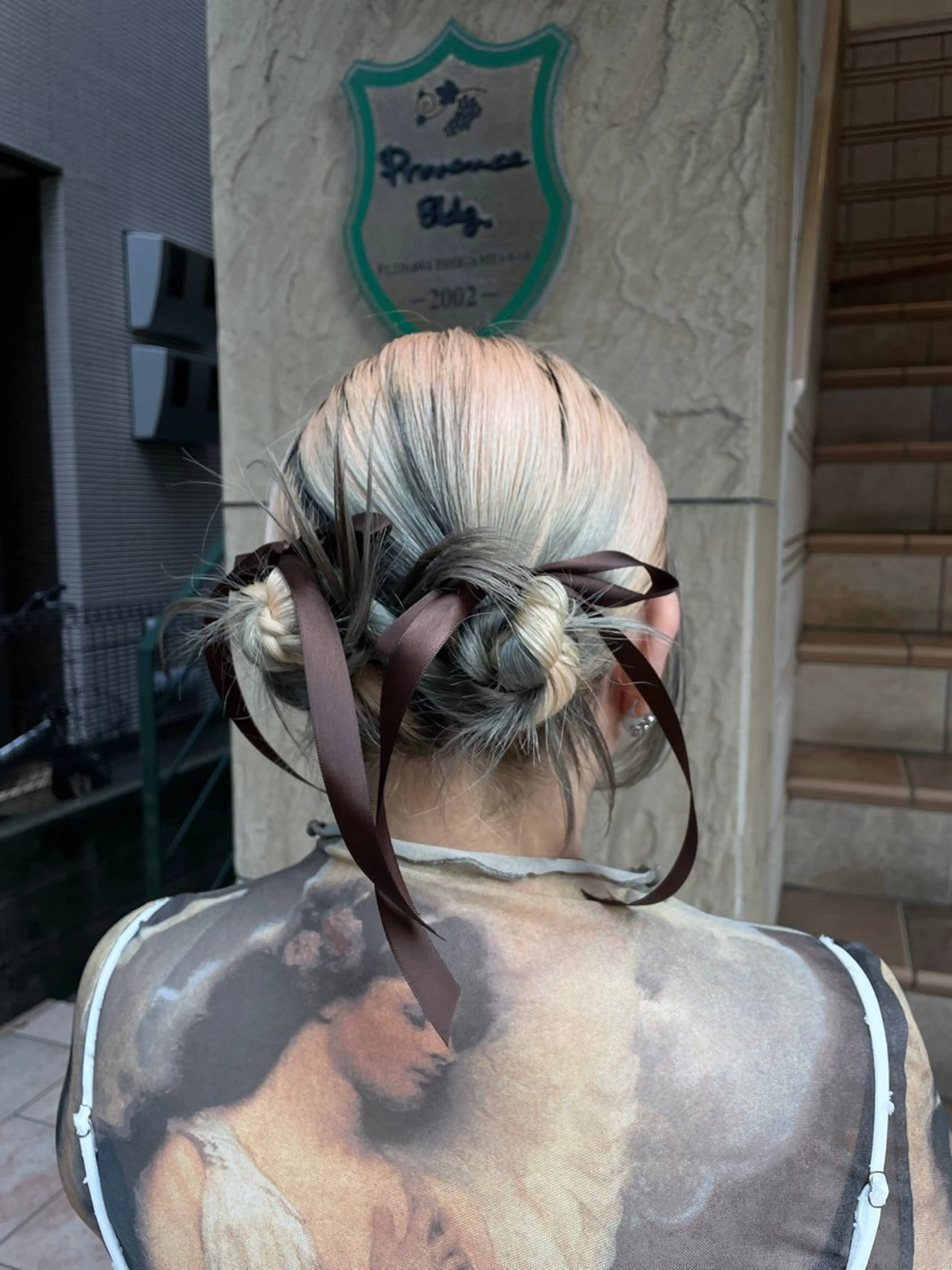 ヘアアレンジ ヘアセット 暖色カラー/ アレンジ/篠崎渚彩のヘアスタイル