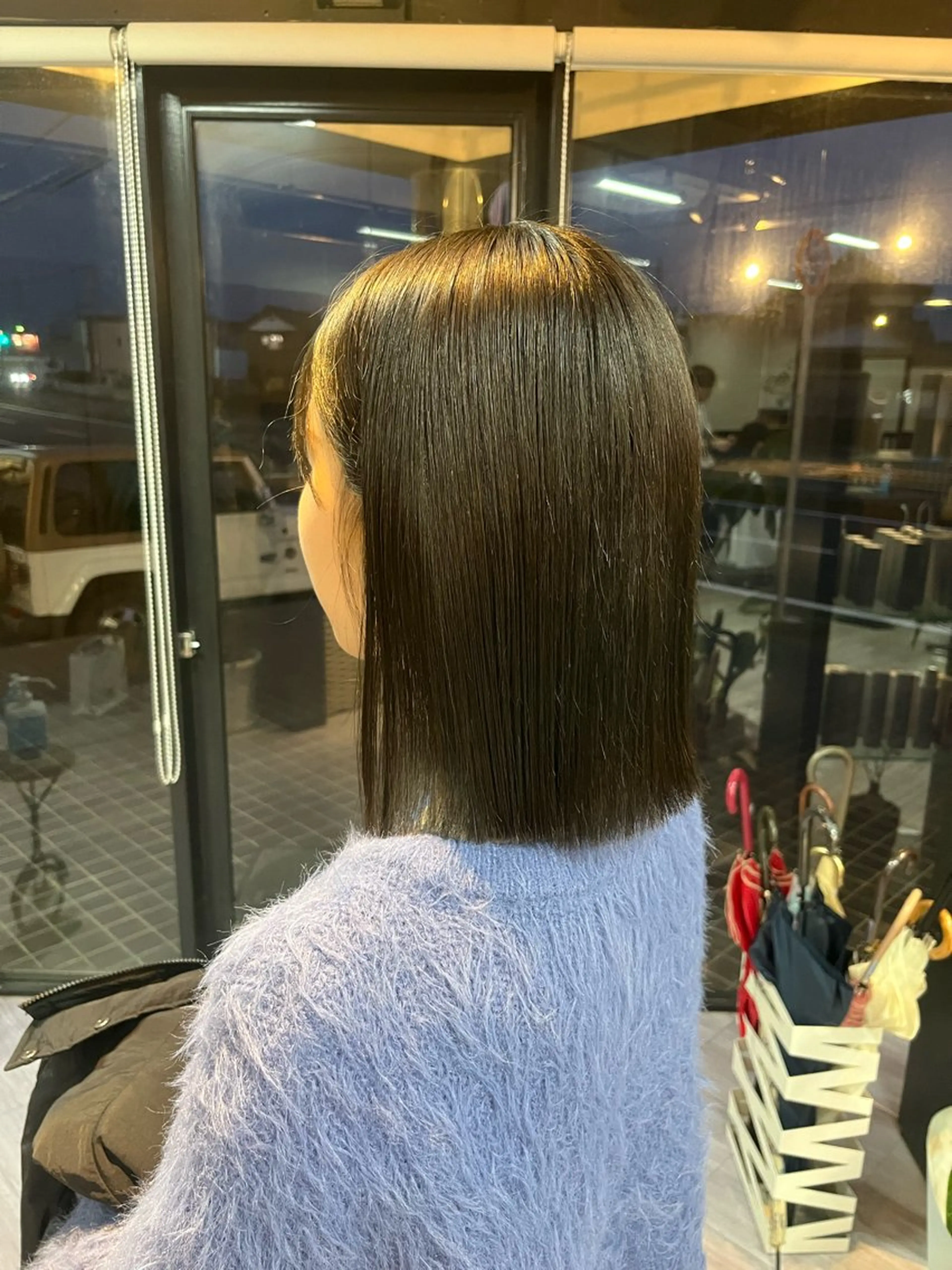 ミディアム alu yuinaのヘアスタイル