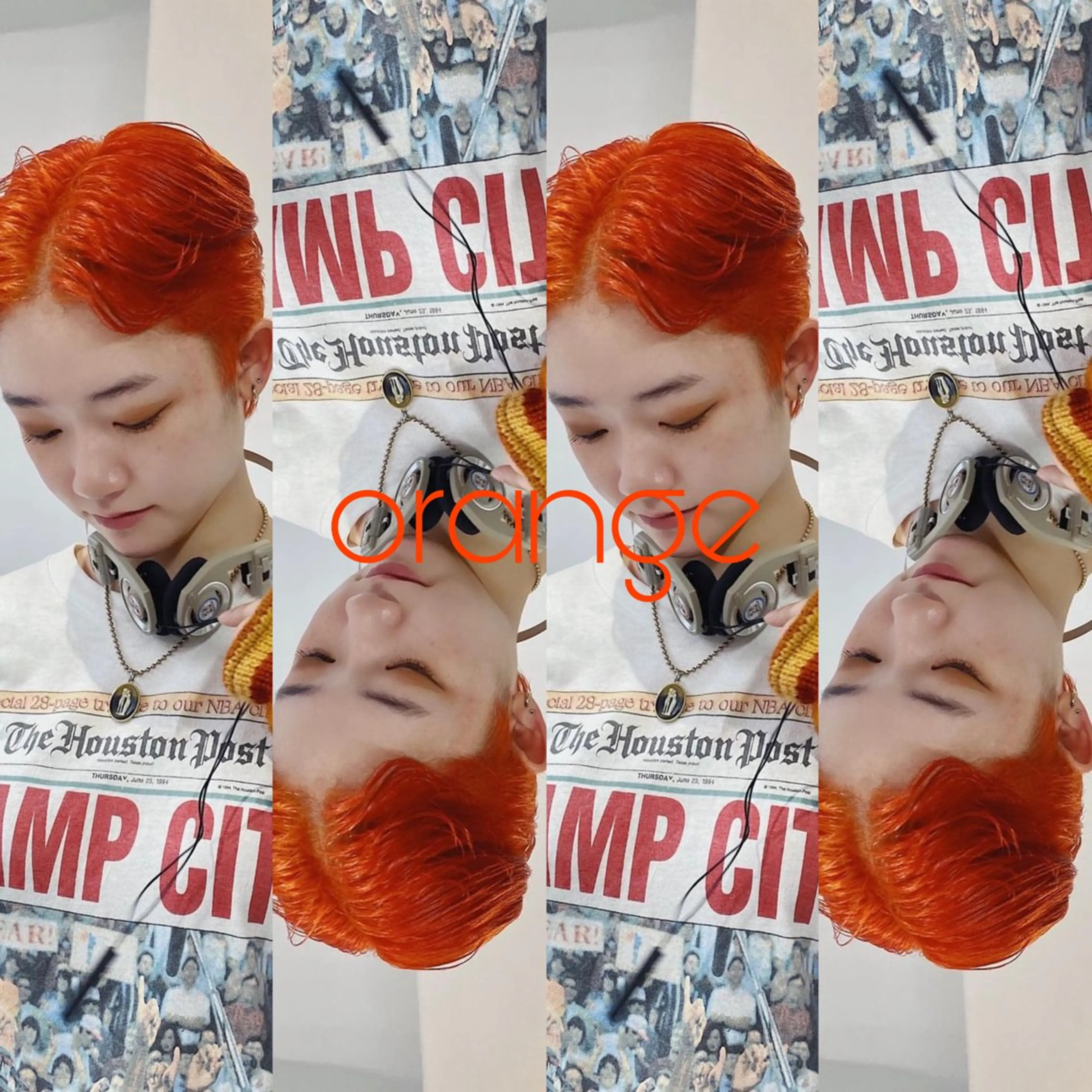 ショート カラー Saaya/レイヤー /ブリーチ/ブロンドのヘアスタイル