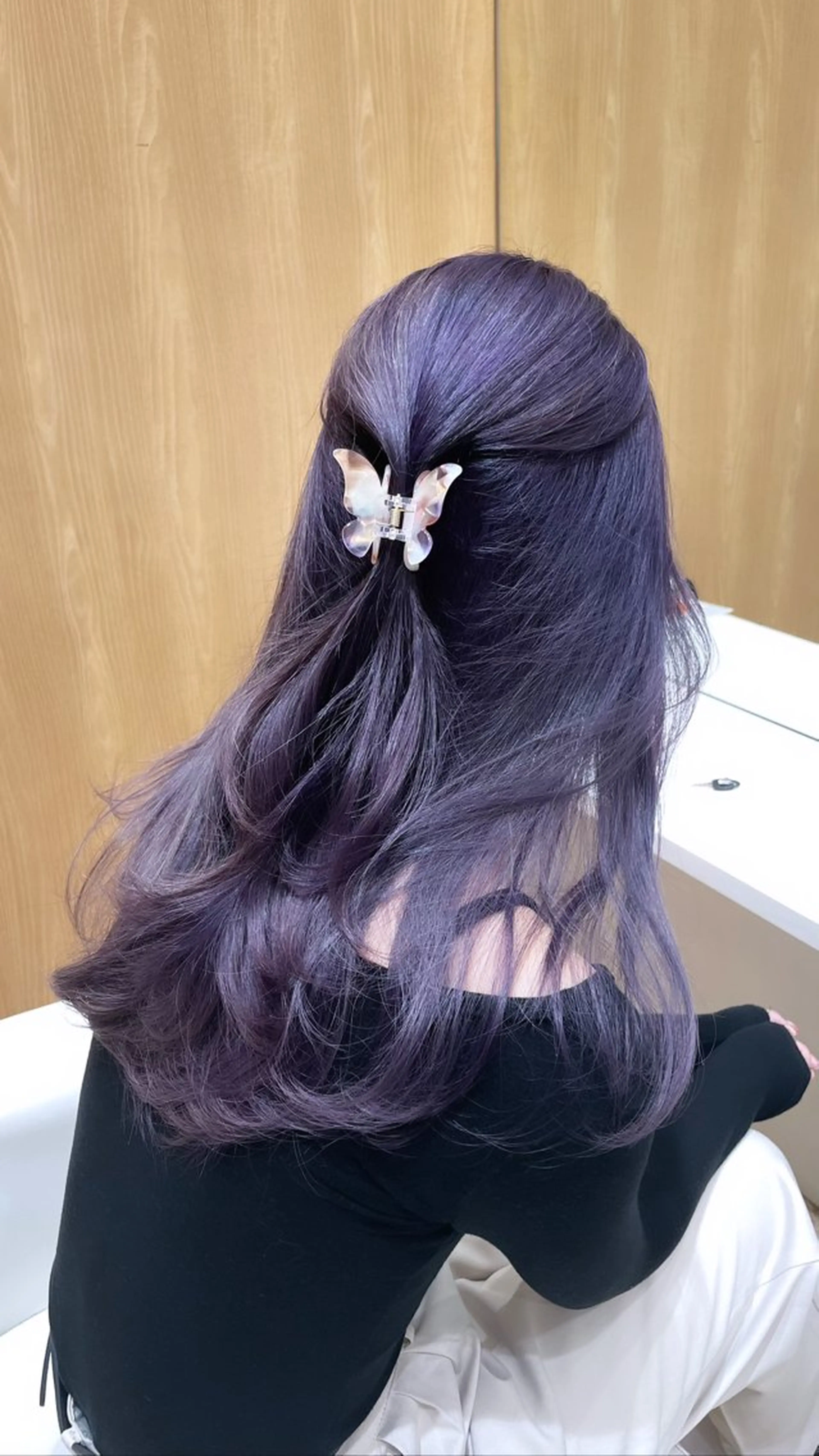 ロング カラー ヘアアレンジ 艶カラー/髪質改善 顔まわり/内藤　輝のヘアスタイル