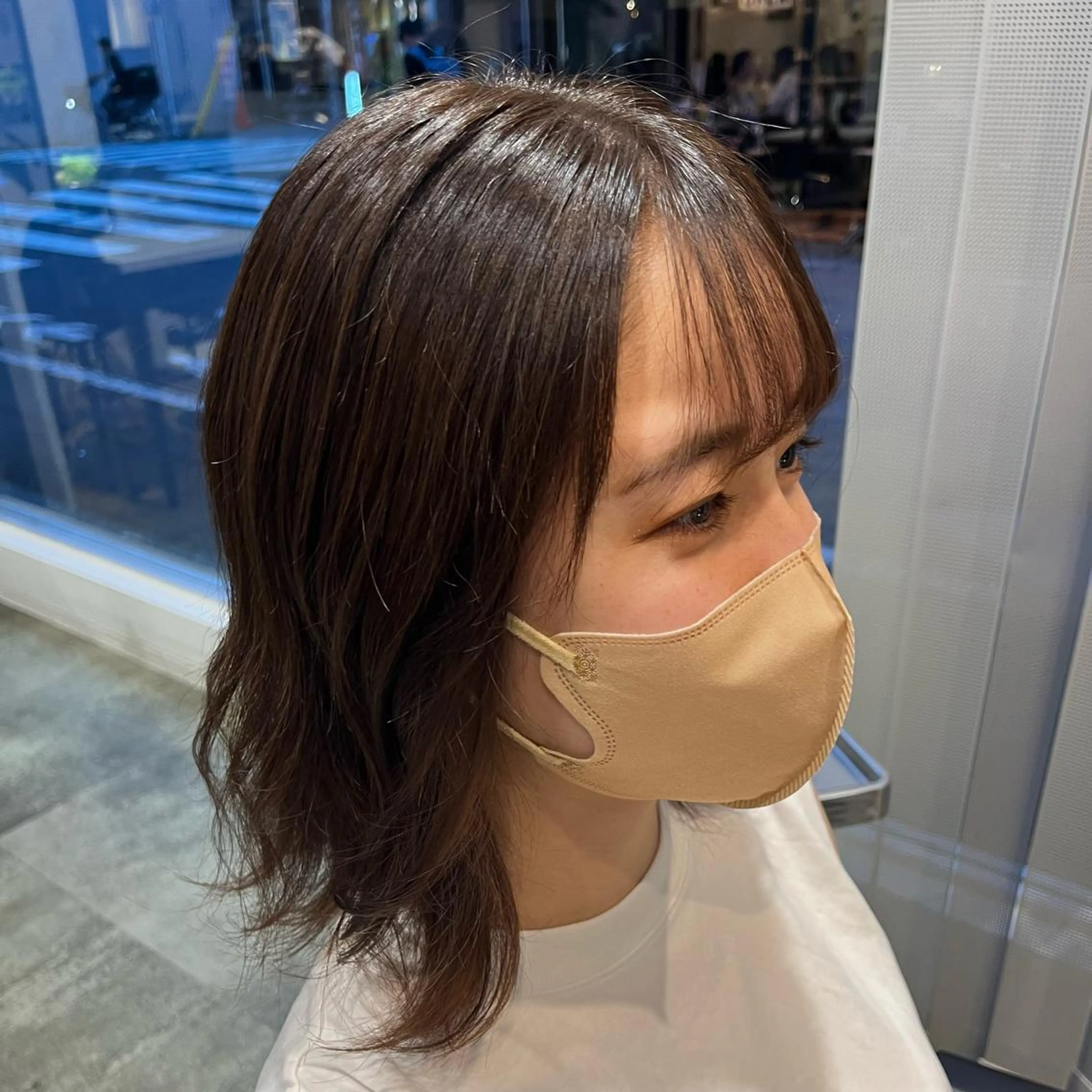 ミディアム カラー ベージュカラー ブラウンカラー ブラウンベージュ littlenene /たちばなのヘアスタイル