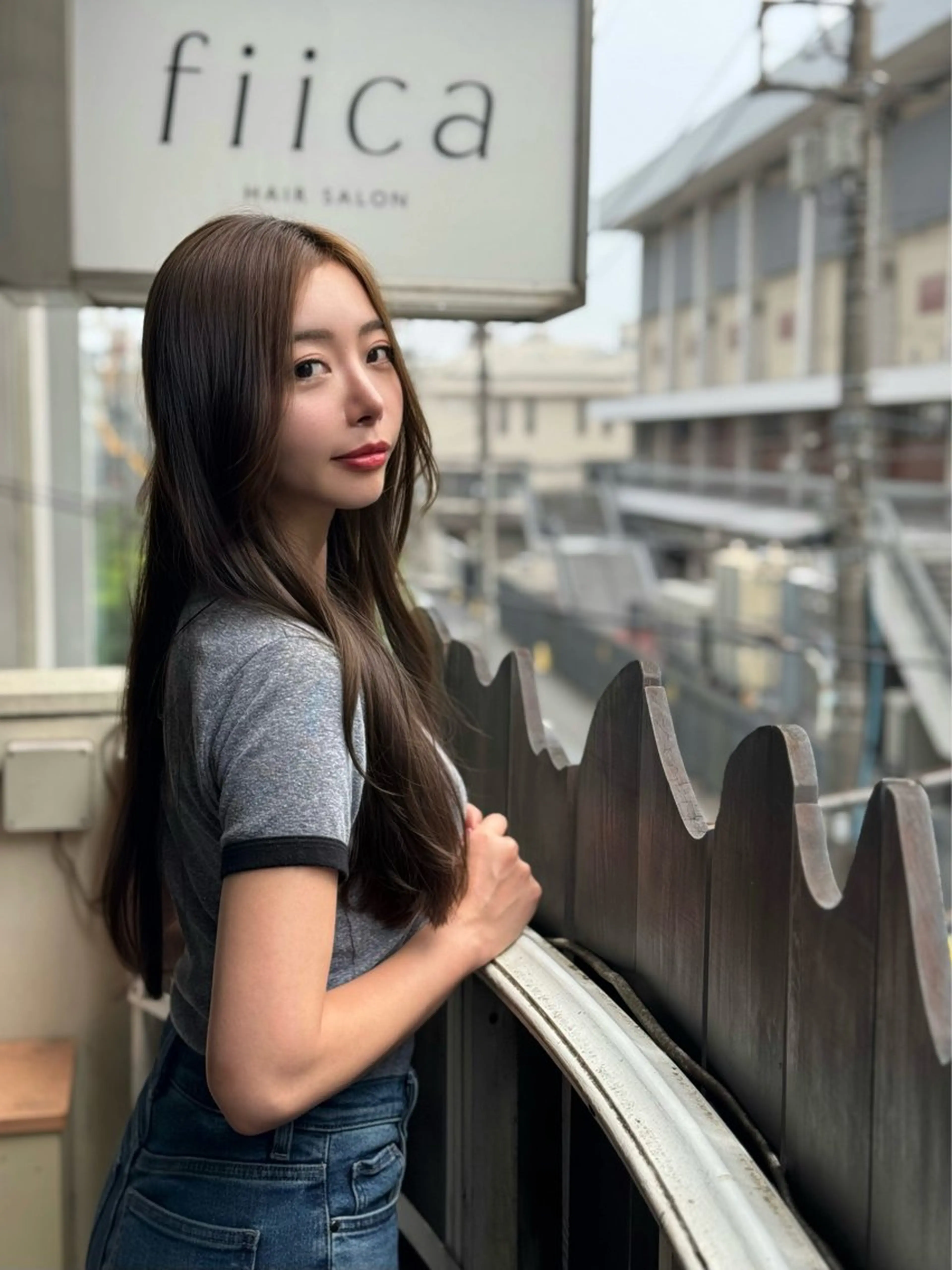 ロング カット ヘアカラー トリートメント 髪質改善✨艶髪✨ レイヤーカット 田畑のヘアスタイル