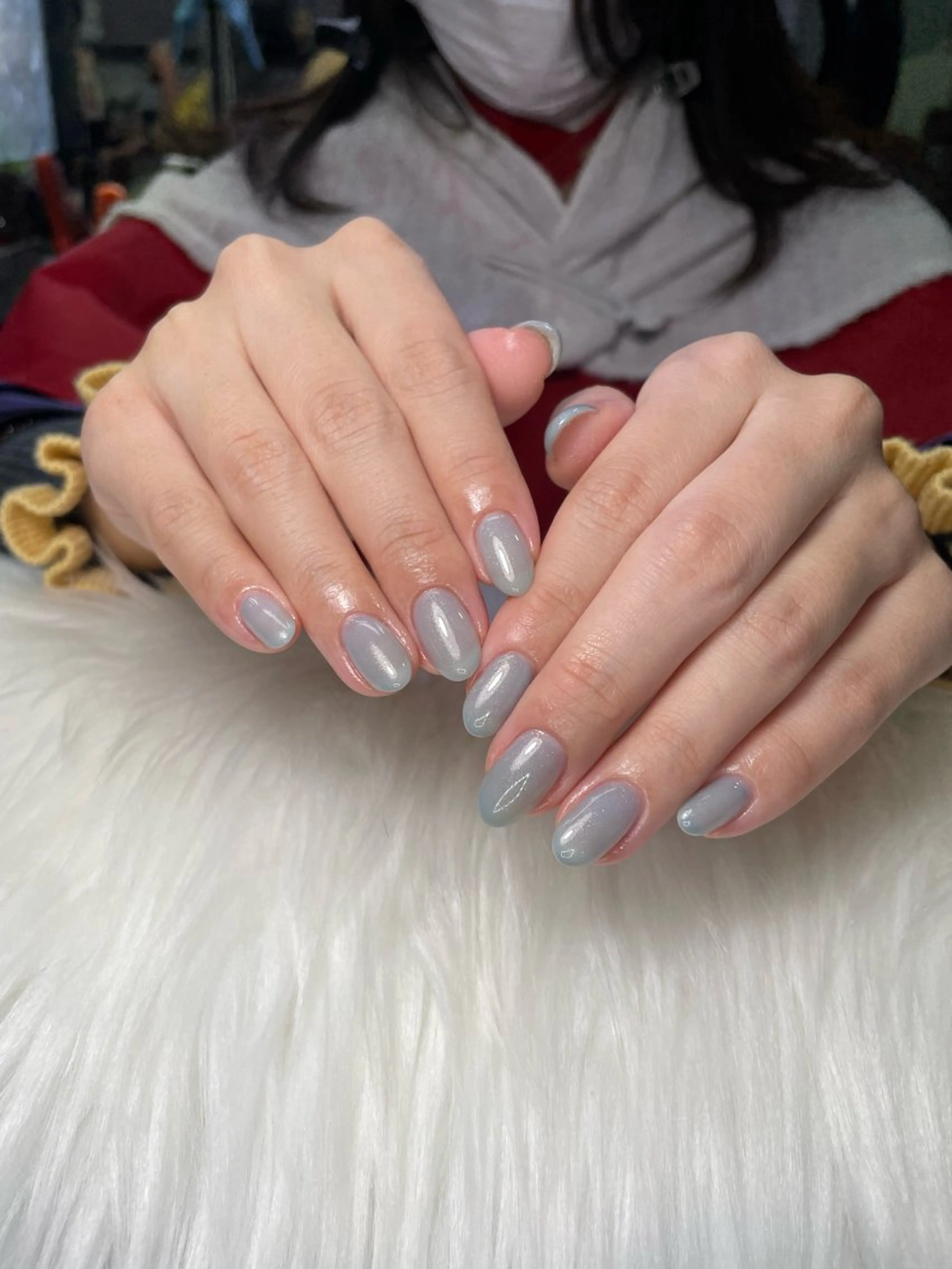 ネイル ラメ(グリッター) ワンカラーネイル ハンドネイル ハンドケア 美容室 るーじゅ/しいの木台のマツエク・マツパデザイン