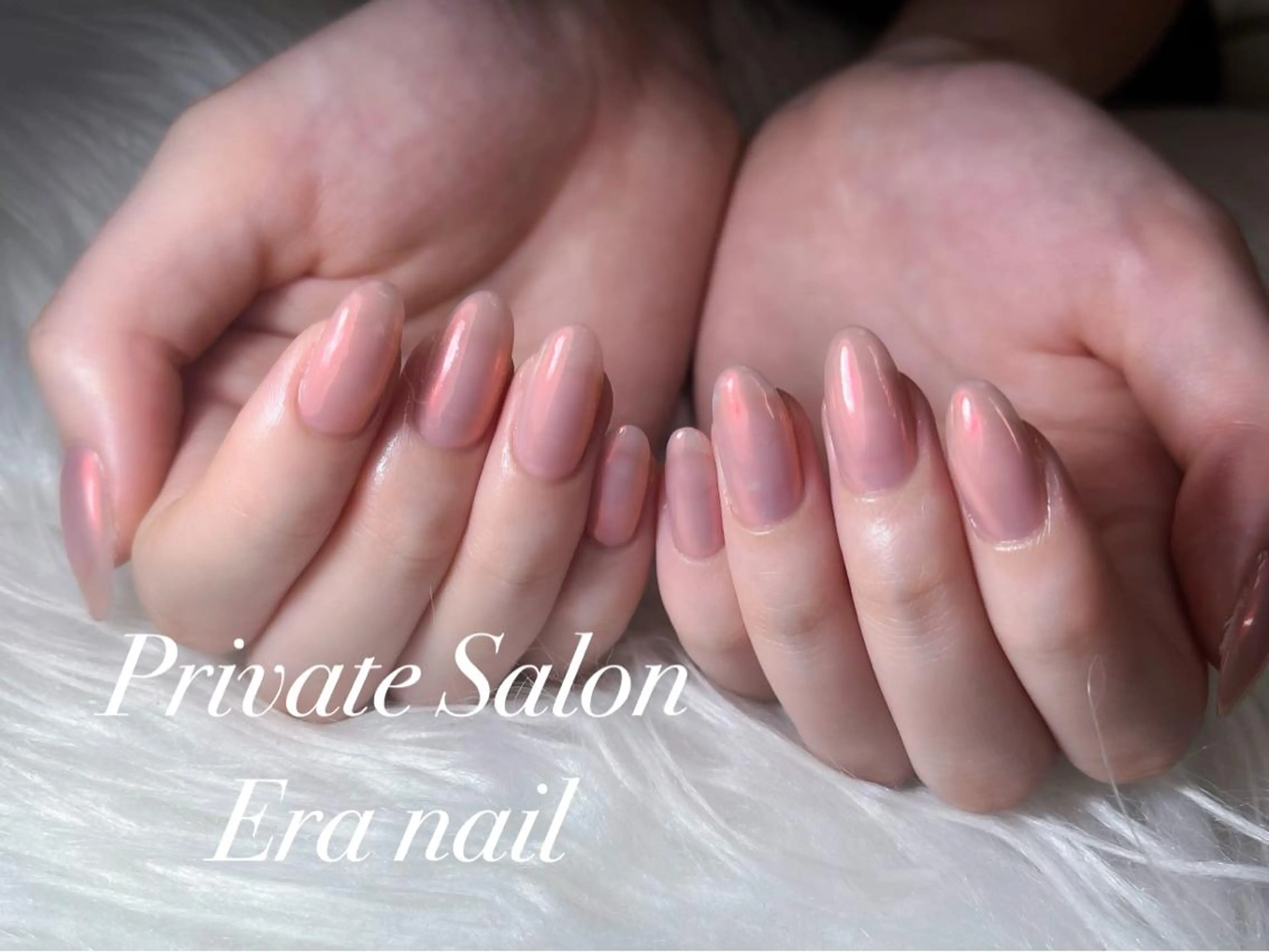 ネイル オーロラネイル ワンカラーネイル ハンドネイル Era nailのネイルデザイン