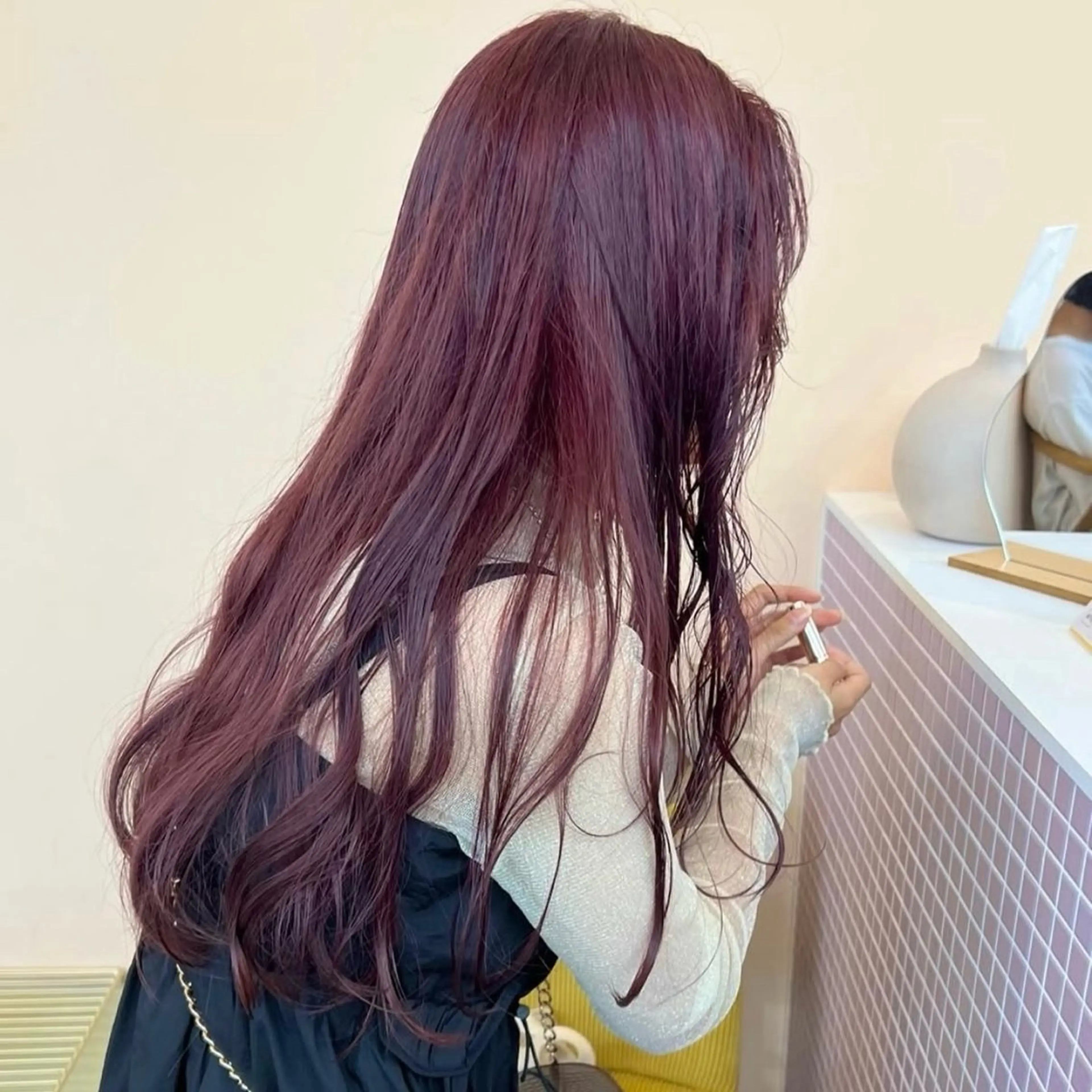 ロング カラー ブラウンカラー ピンクカラー ピンクブラウン ヘアカラー ブリーチモデル yumekaのヘアスタイル