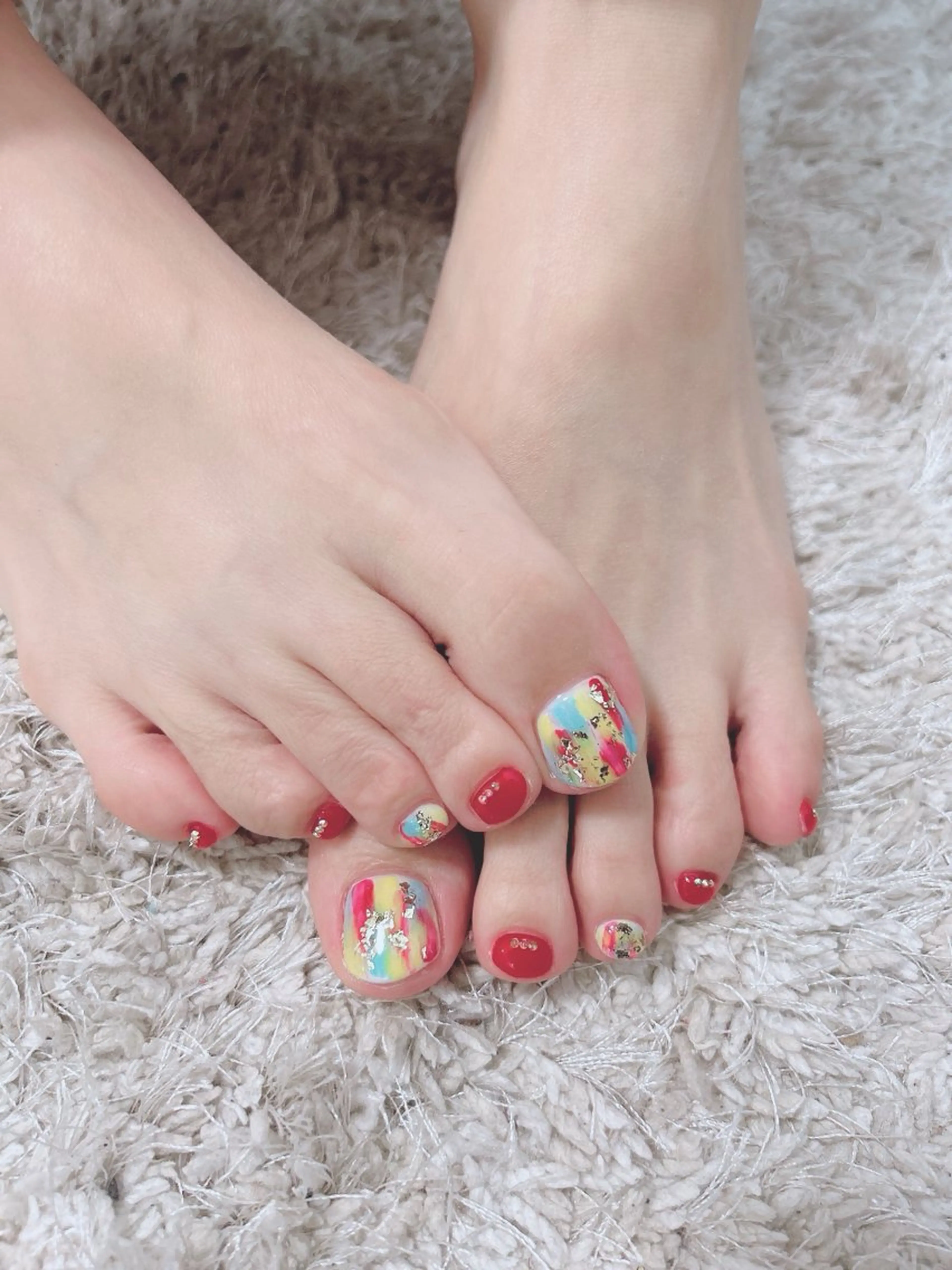 ネイル フットネイル 森山 舞のネイルデザイン