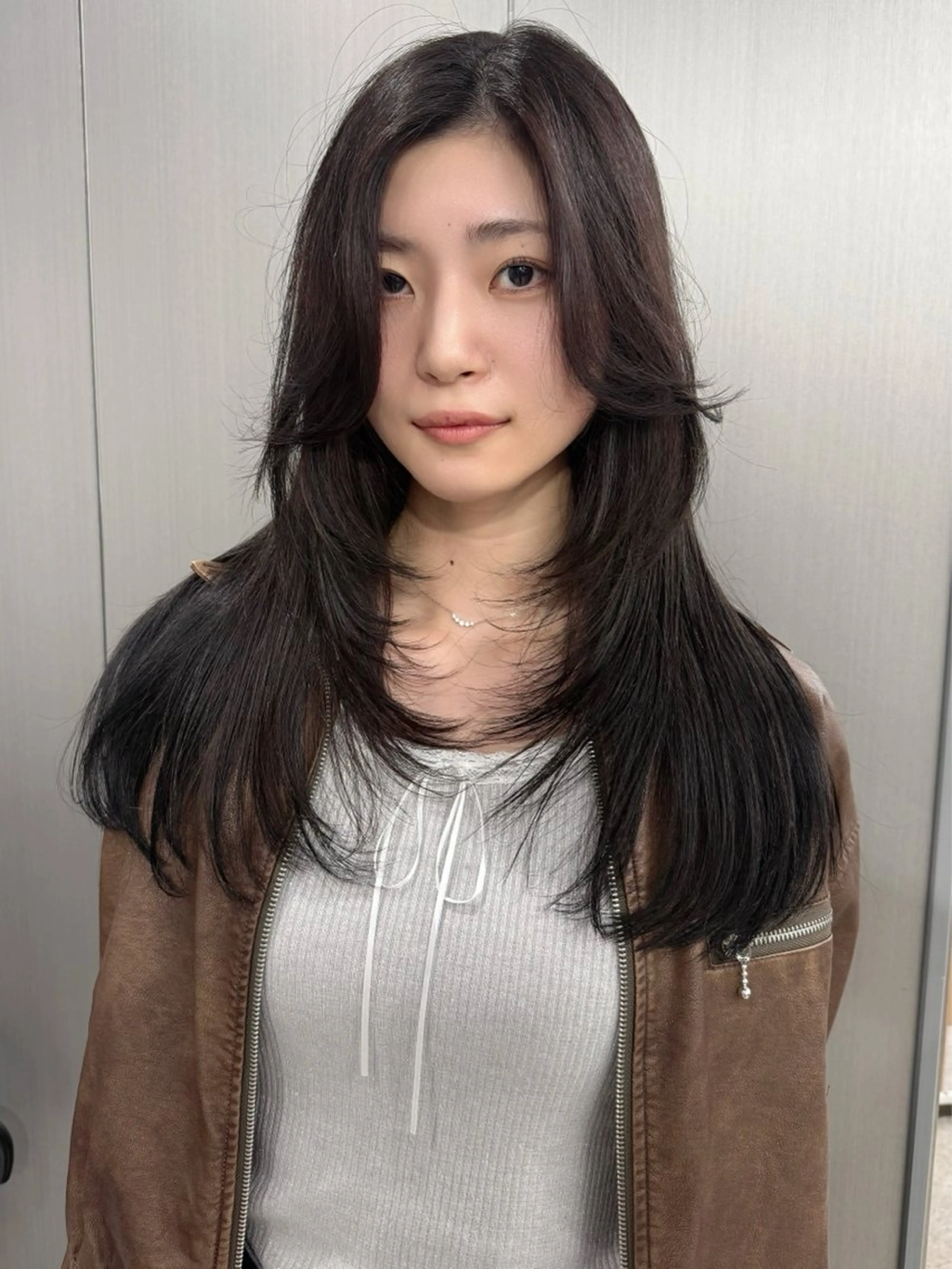 ロング カラー ブラウンカラー ダークブラウン レイヤーカット レイヤーカット/ 縮毛矯正/TERUのヘアスタイル