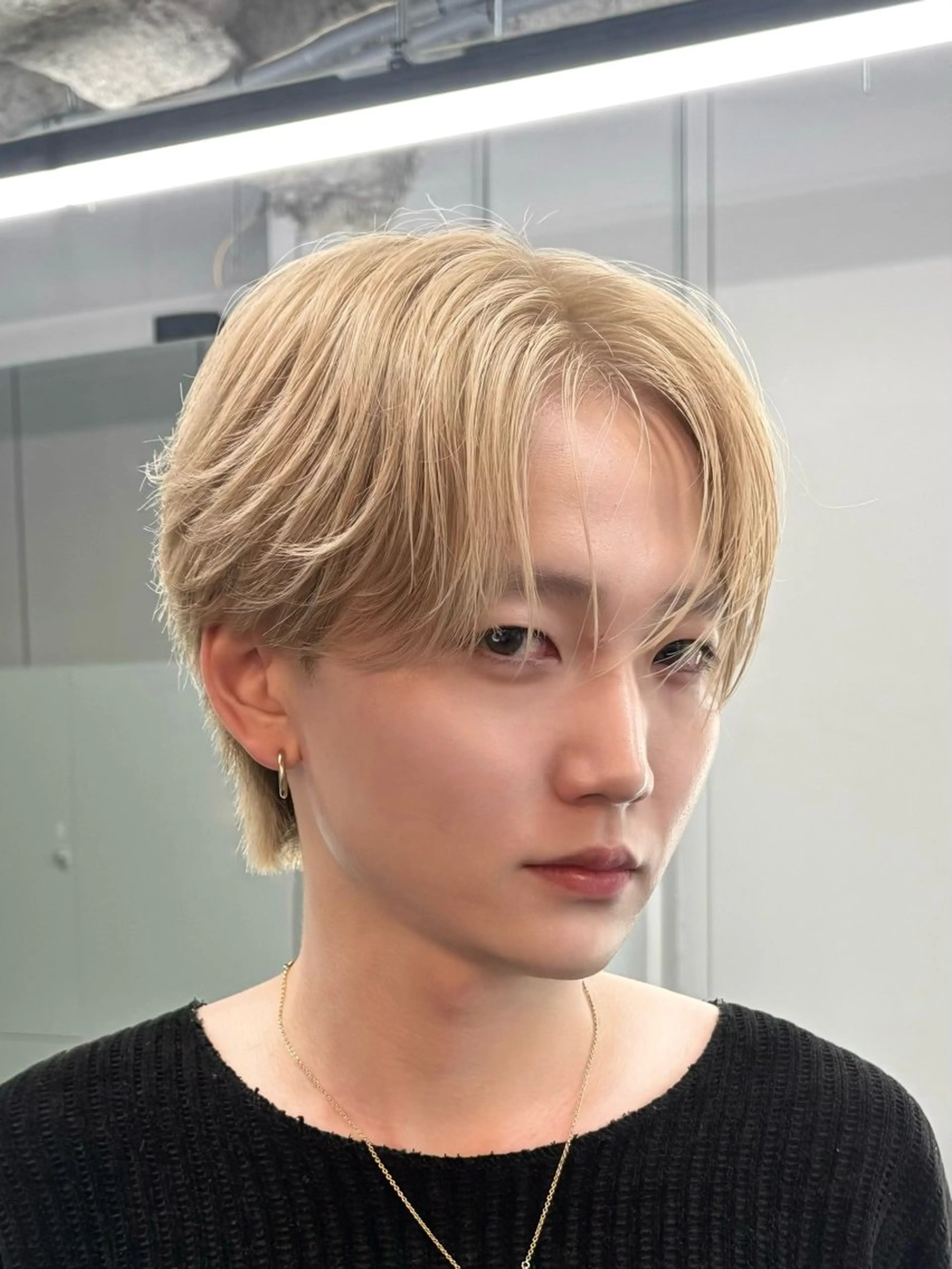 【ハイトーンならこれ✨️】韓国風カット＋ブリーチカラー＋トリートメント🪽‪‎🤍の写真