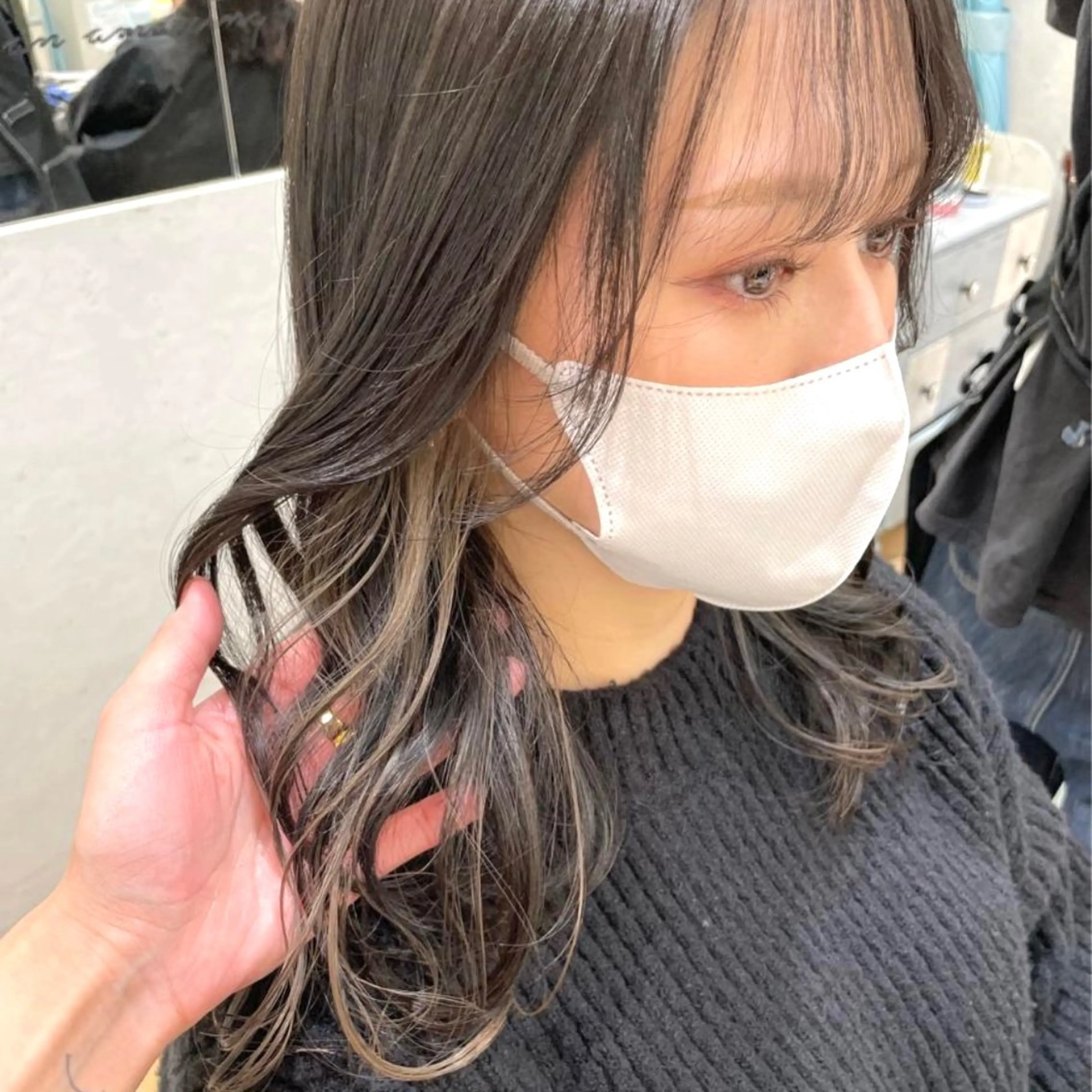 ミディアム カラー カット ヘアカラー トリートメント ♥️ブリーチ/ボブ/ レイヤー♥️maiのヘアスタイル