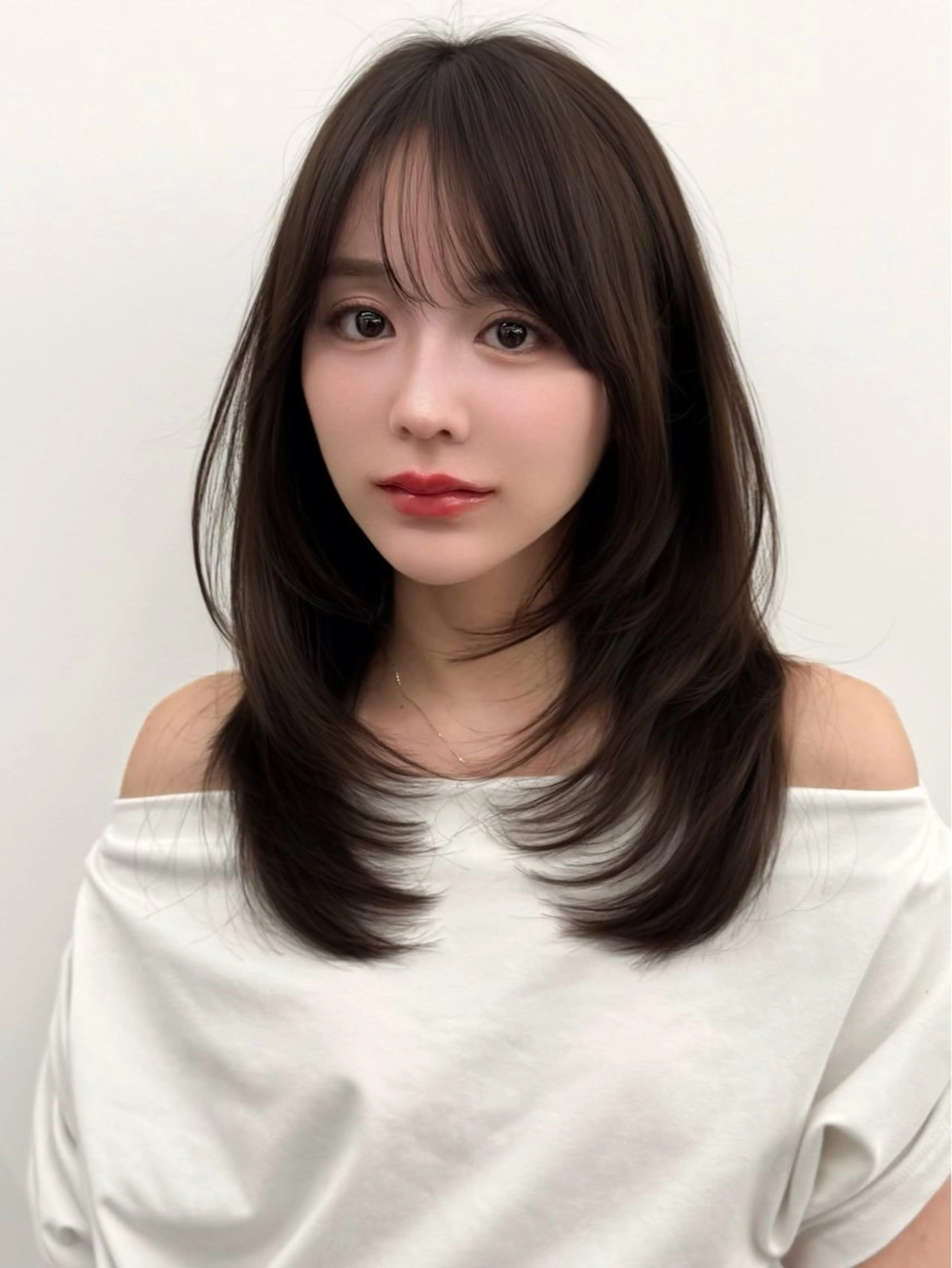 ミディアム カラー ヘアアレンジ カット ヘアカラー トリートメント 顔周り&ミディアム 特化/池袋/kokiのヘアスタイル