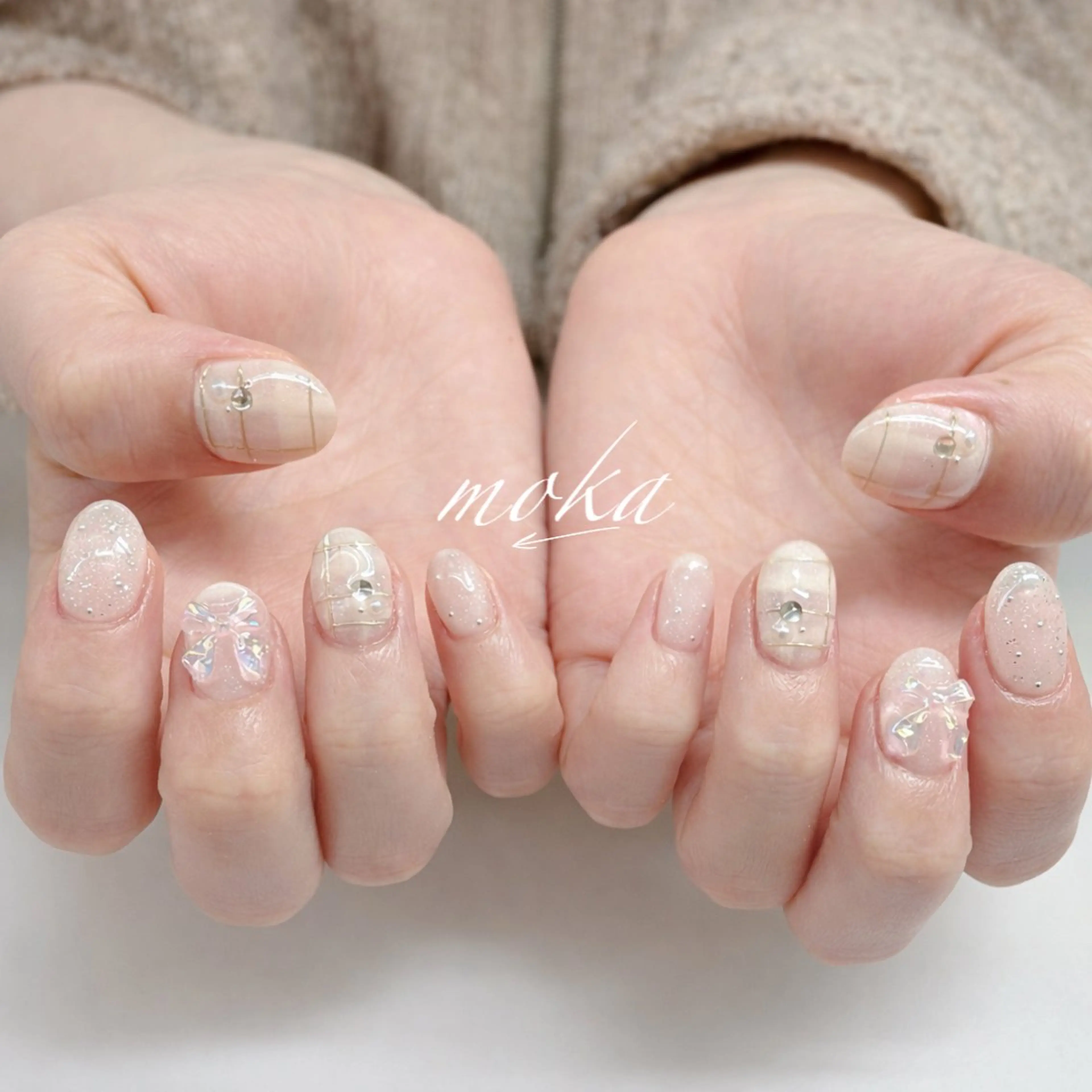 ネイル ハンドネイル ハンドケア 胡蝶蘭レディースサロ ンNailMOKAのネイルデザイン