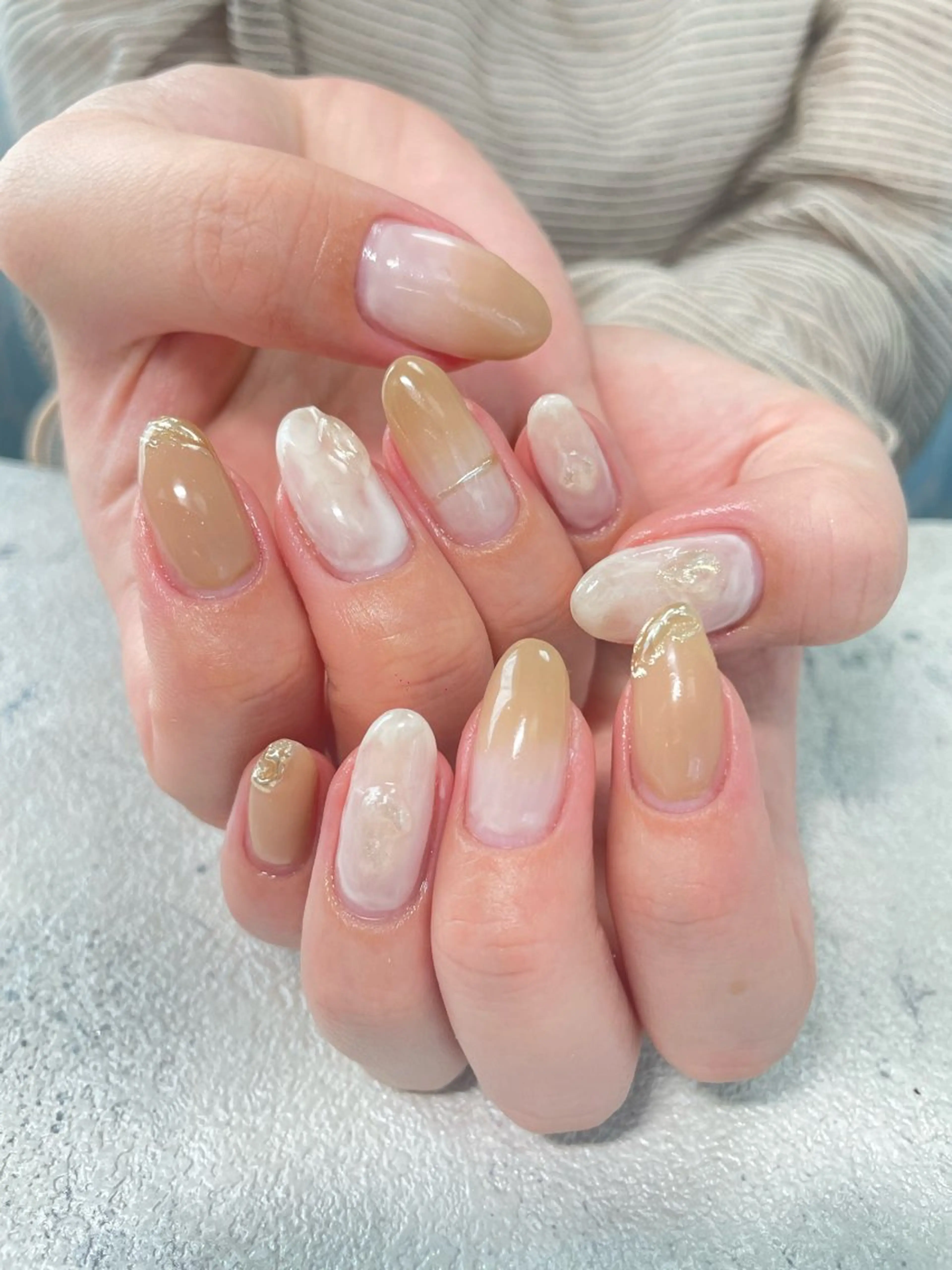 ネイル ニュアンスネイル はるひな ねいるのネイルデザイン