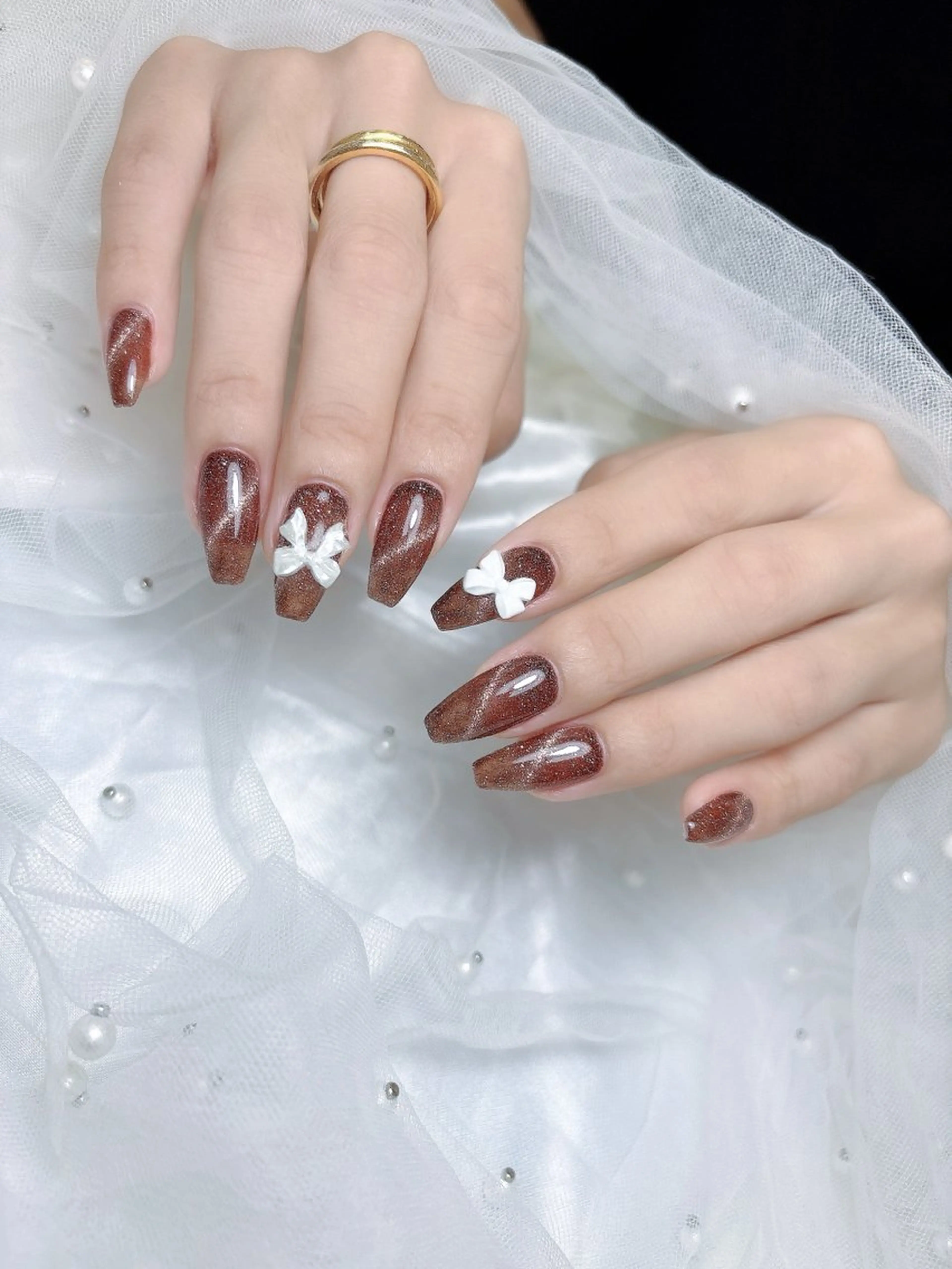 ネイル フラッシュネイル フラッシュマグ マグネットネイル エルバイノリコ🤍 小澤パラジェル取扱店のネイルデザイン