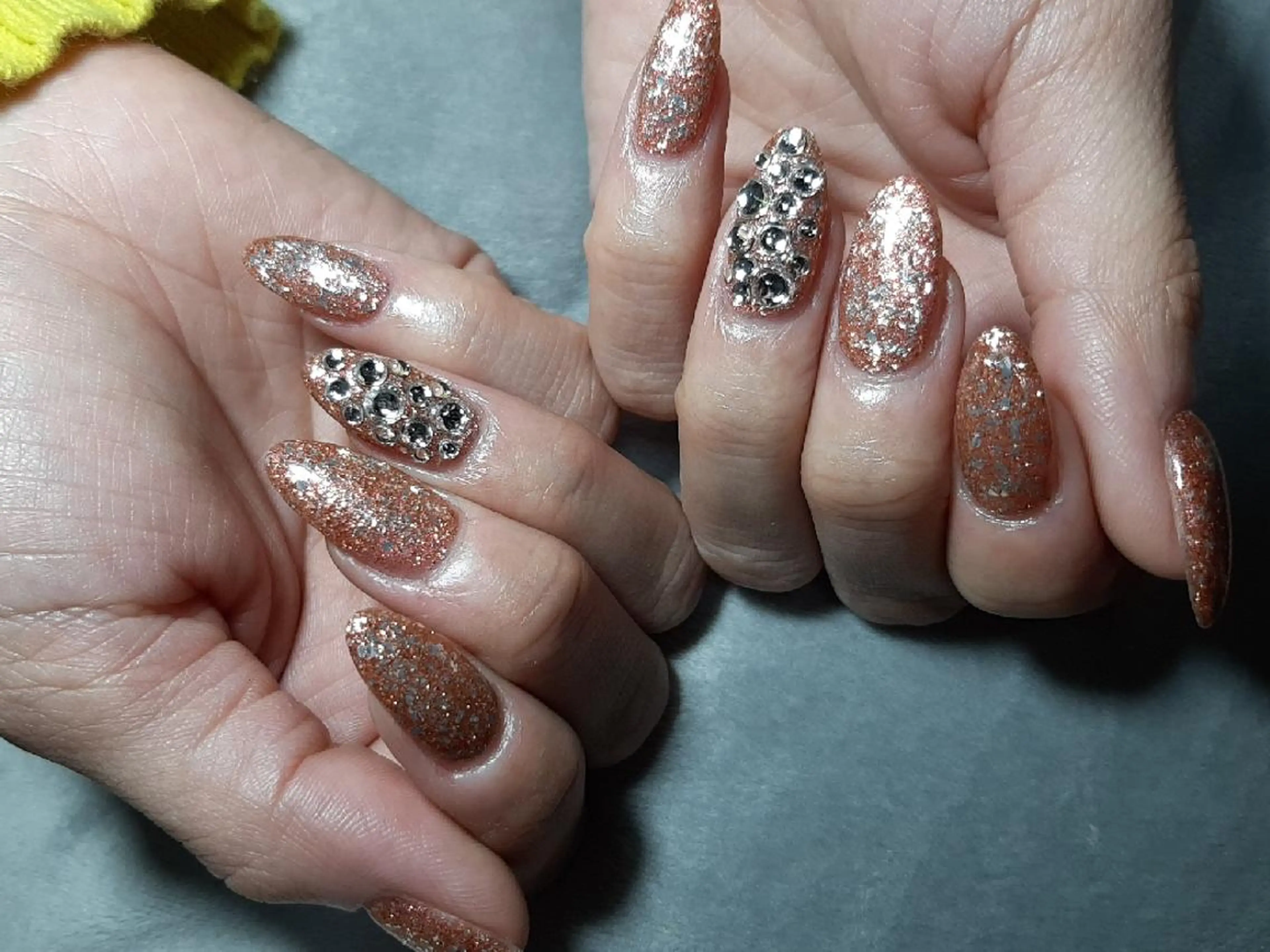 ネイル 長さ出し ネイリスト やましたのネイルデザイン