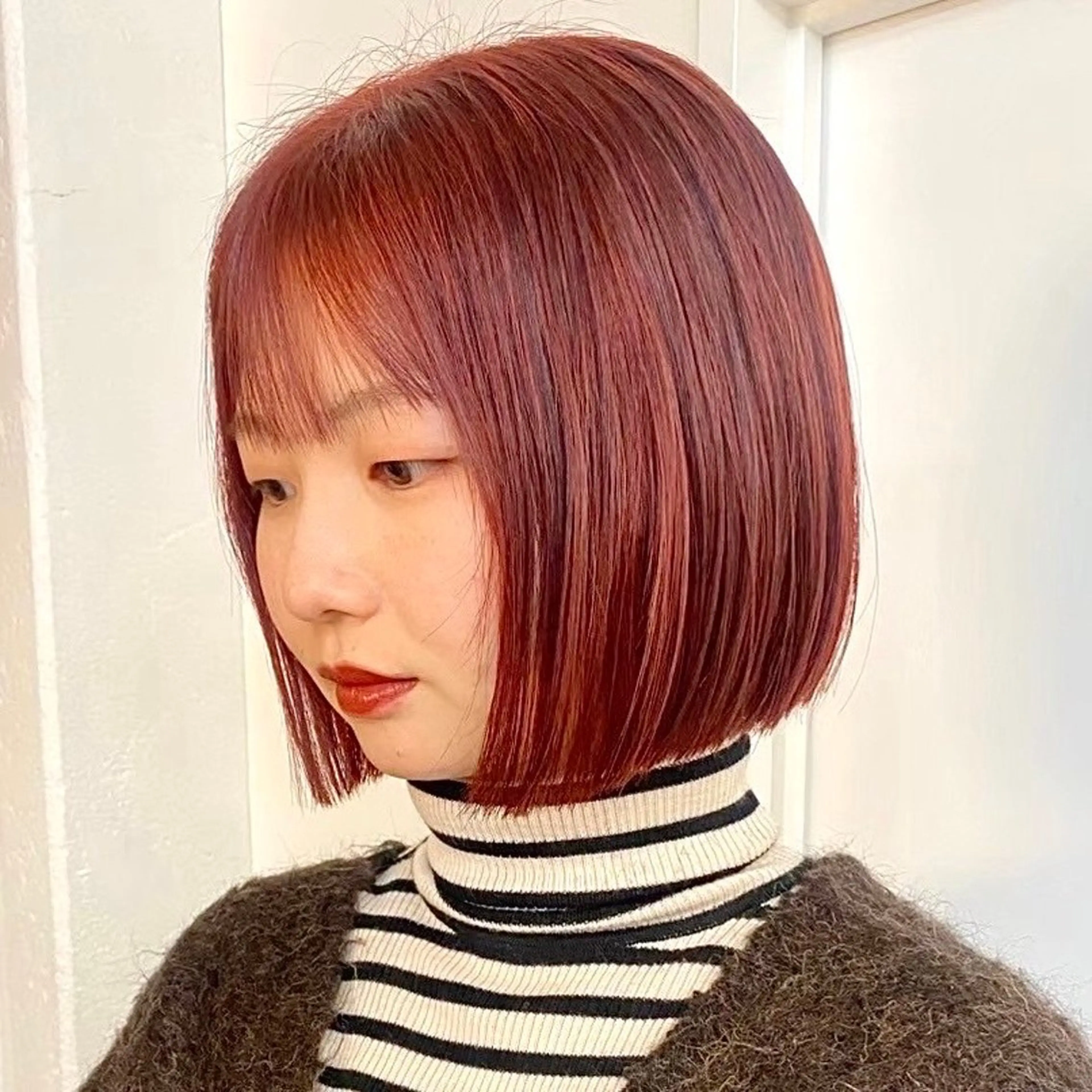 ミディアム カラー ヘアカラー 🍒中川葵久美🍒 レイヤー/メンズのヘアスタイル