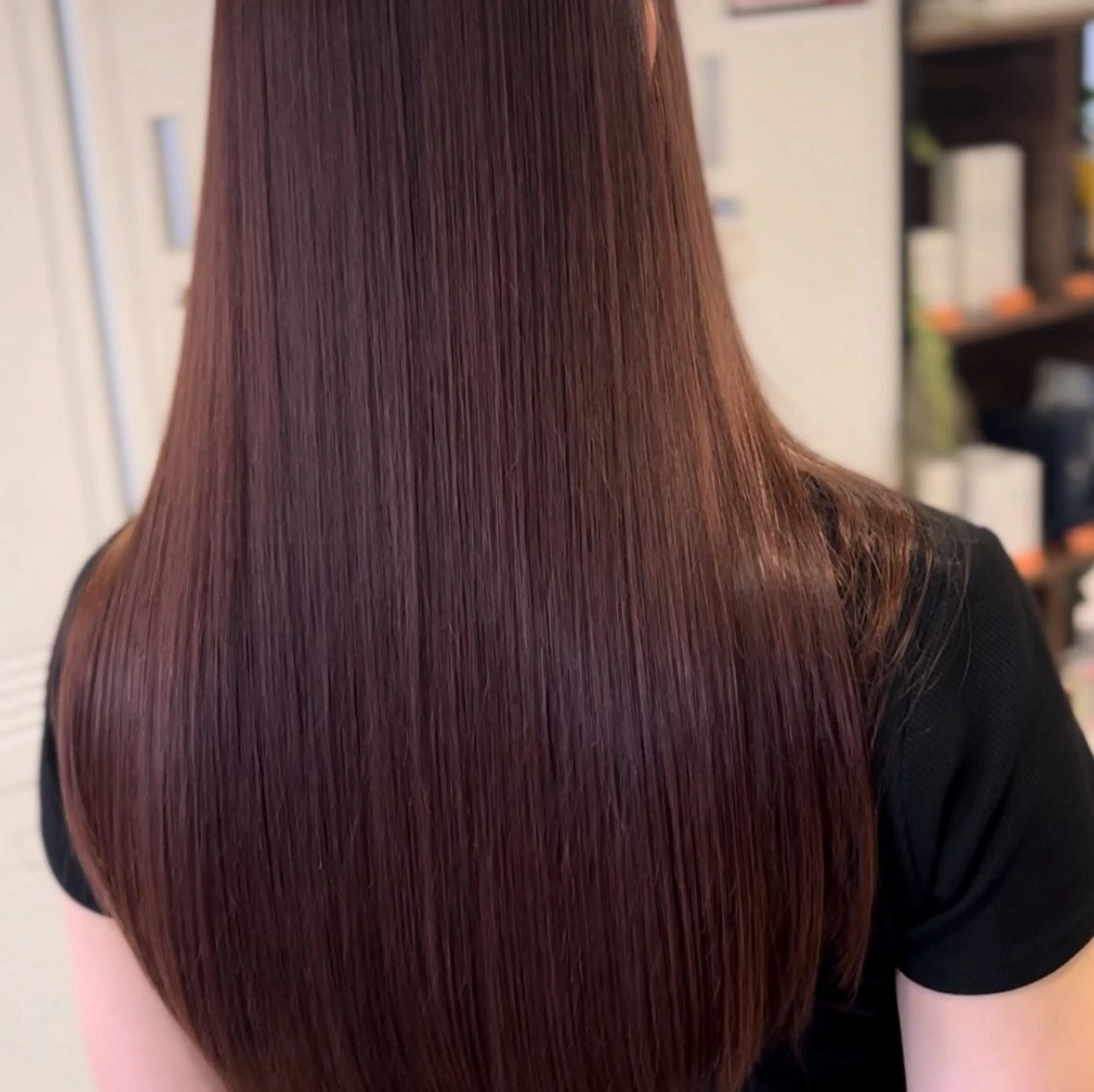 ロング 【大名】縮毛矯正特化 履歴が複雑ok／金城のヘアスタイル