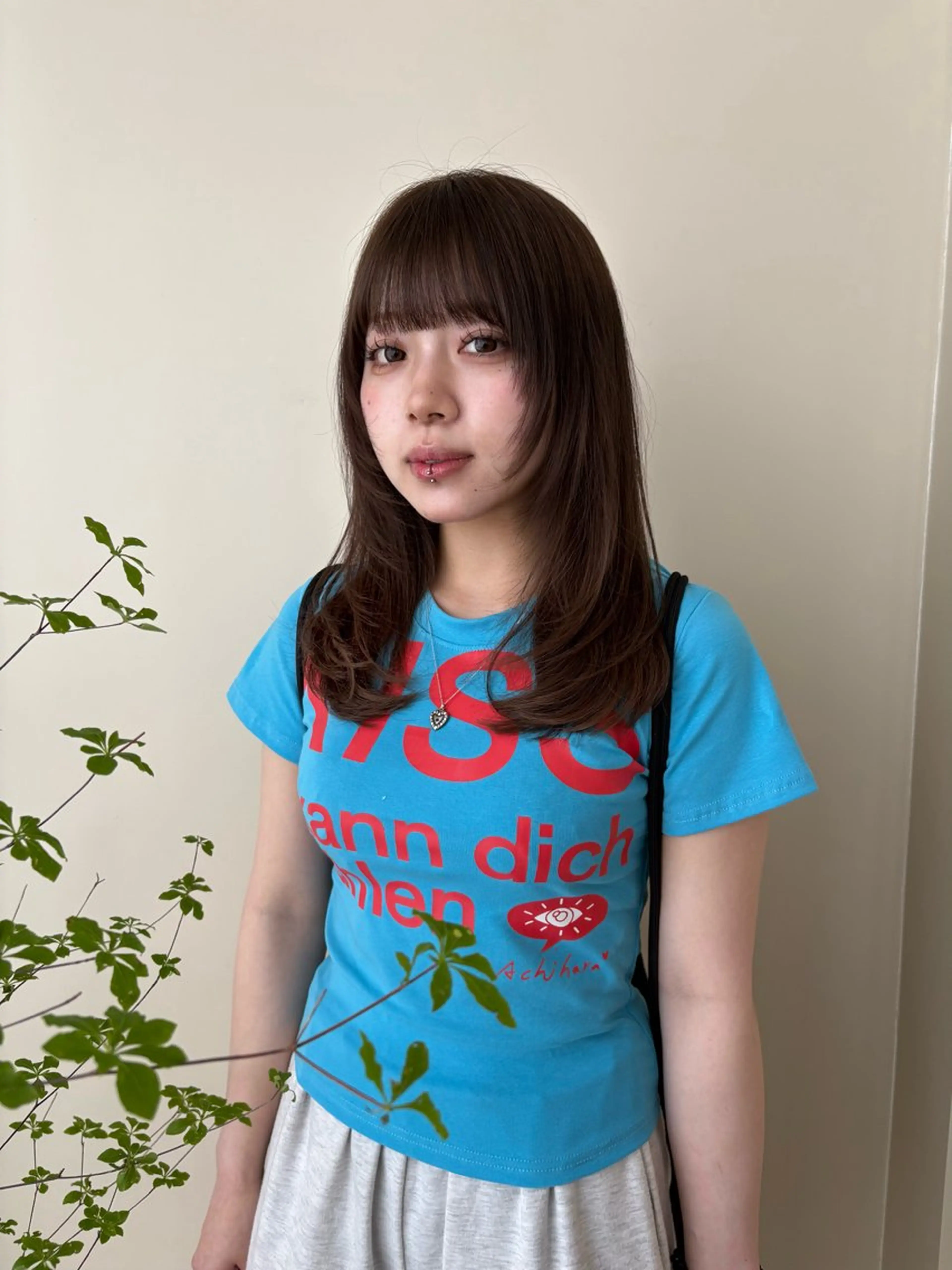 セミロング カラー レイヤーカット 似合わせカットカラー りおなのヘアスタイル