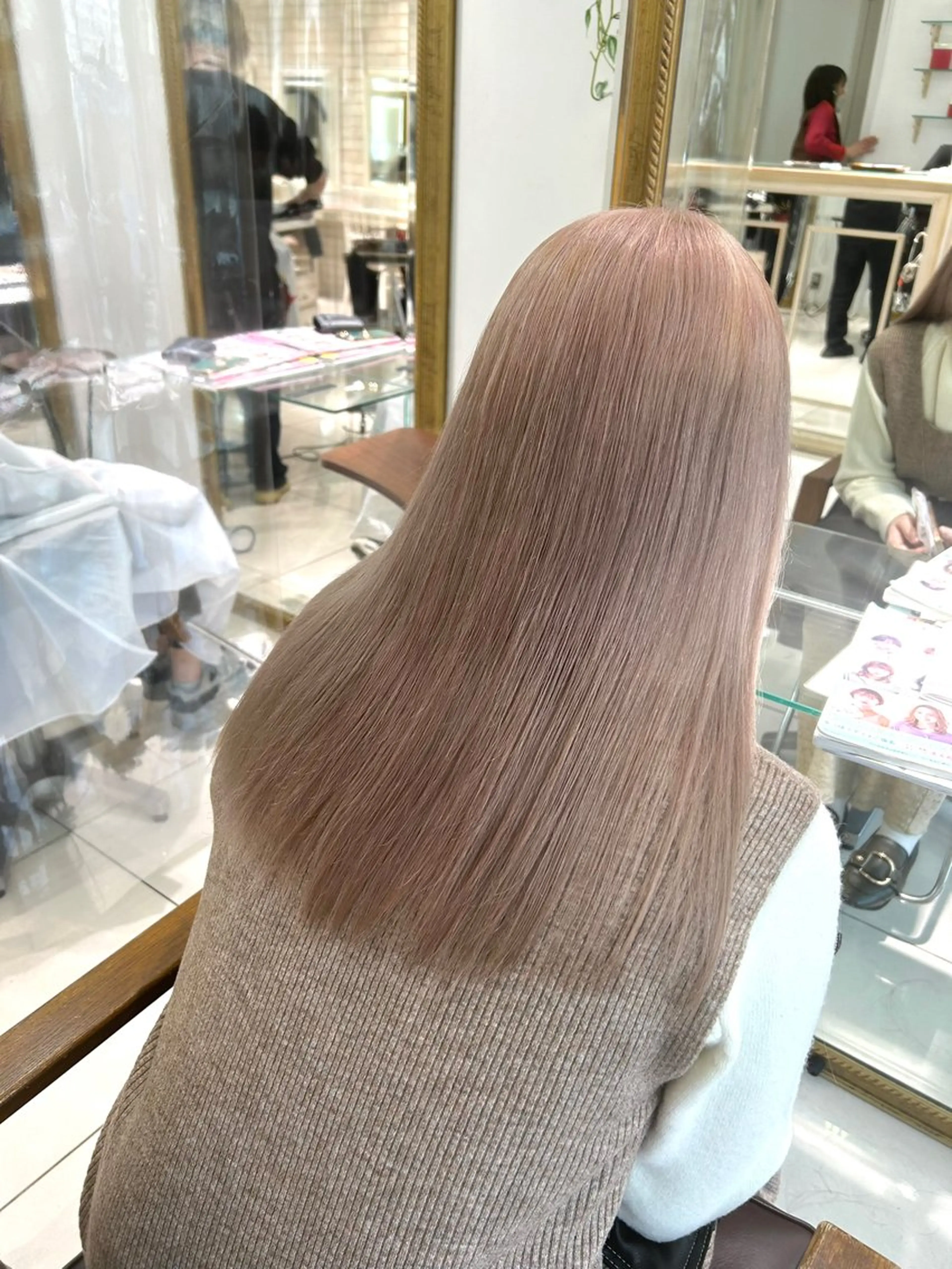 ロング カラー ヘアアレンジ 透明感カラー 髪質改善 透明感カラー ai🫧🪞のヘアスタイル