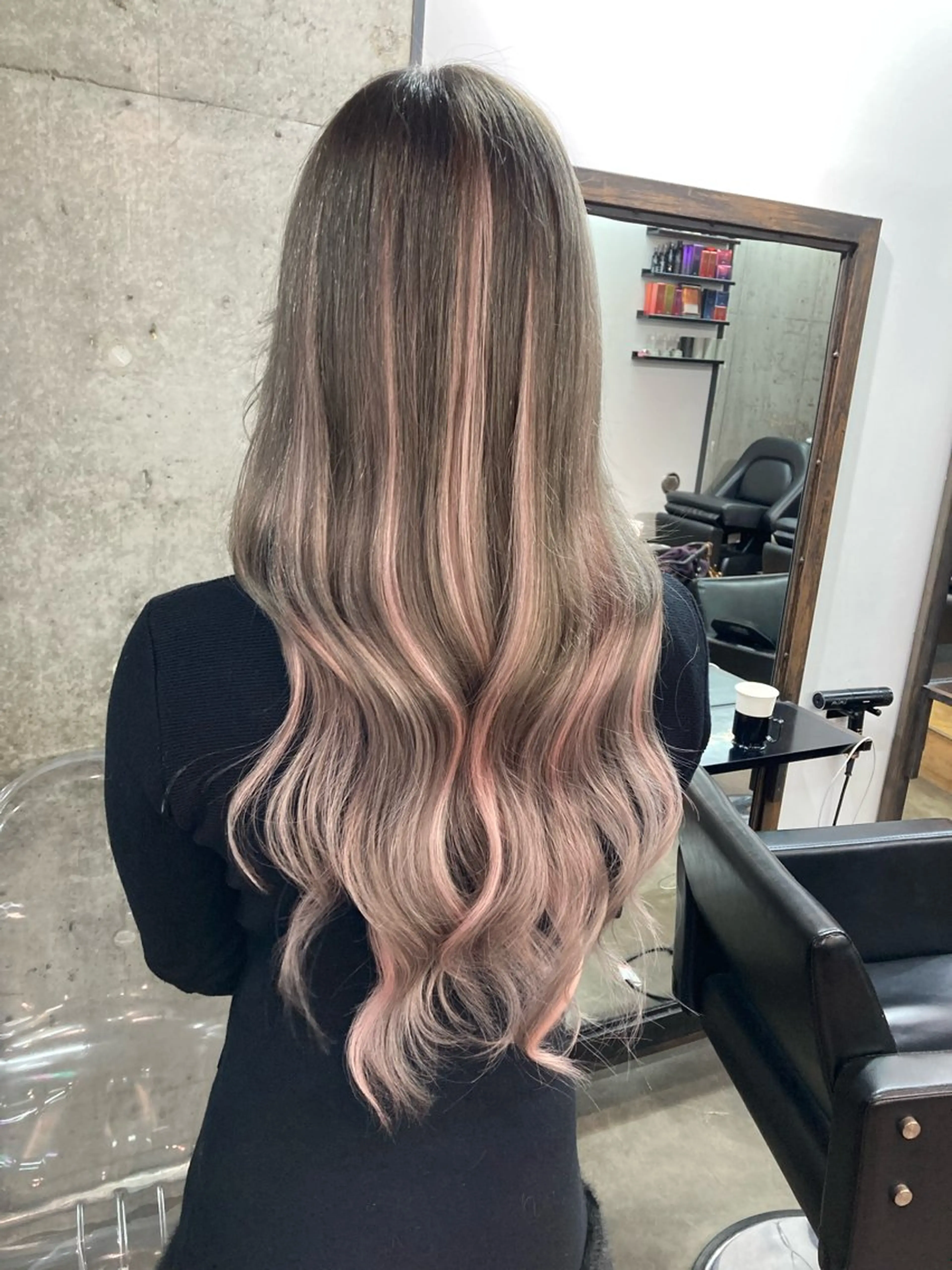 ロング カラー エクステ ✨最安値✨エクステ カラー🌼つきな🌼のヘアスタイル