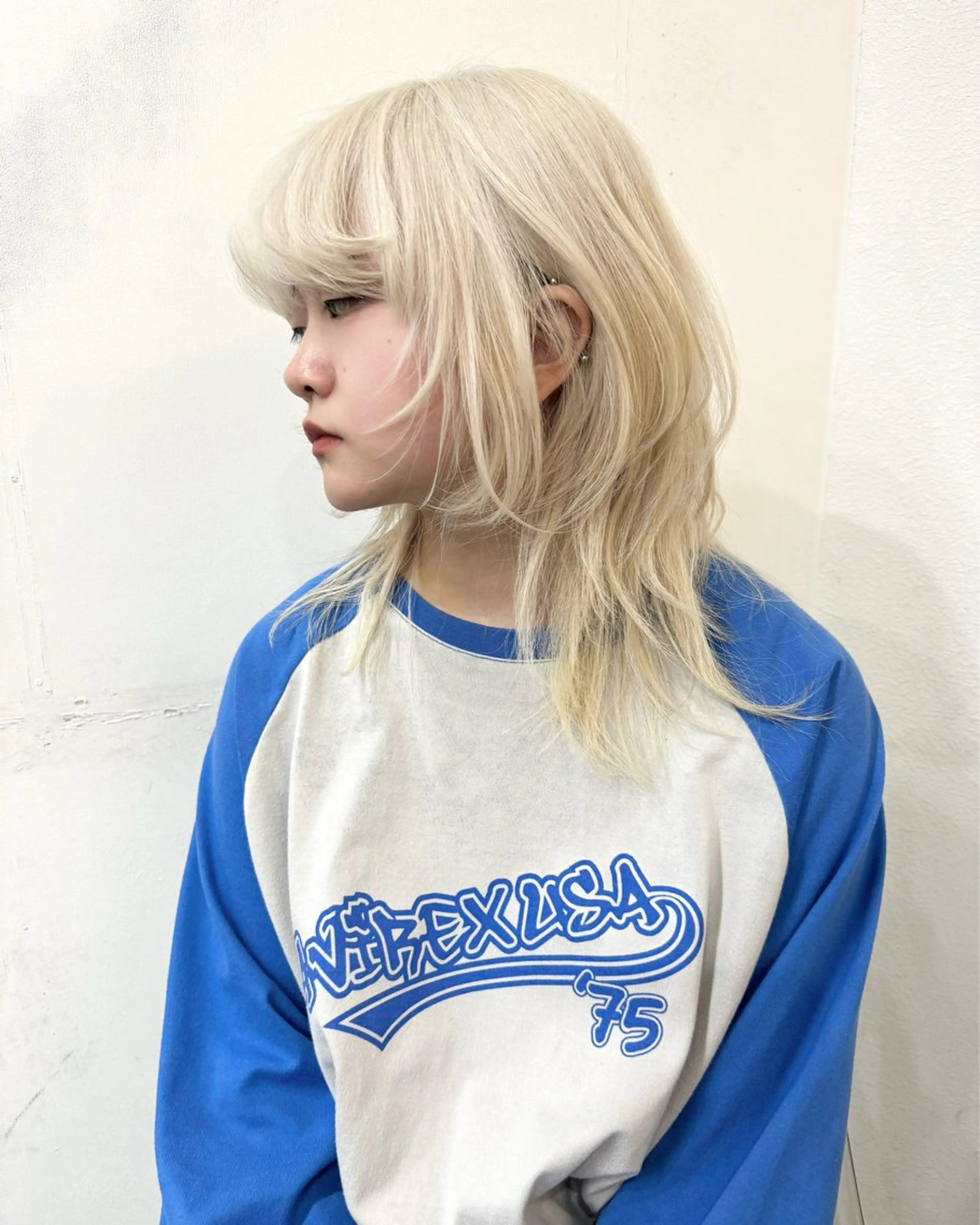 ミディアム カラー エクステモデル募集 💗大阪梅田/川上のヘアスタイル