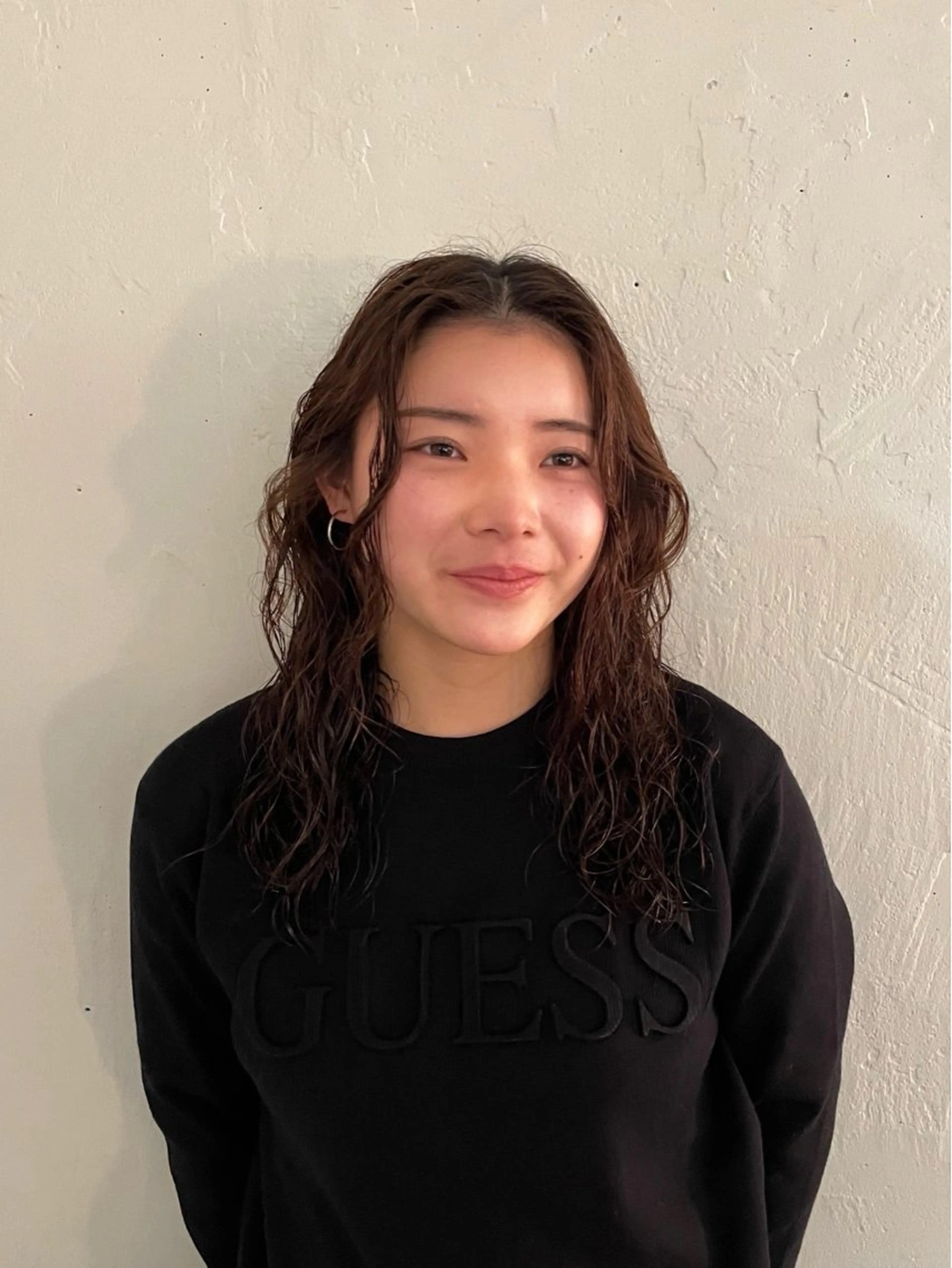 セミロング セミロングパーマ パーマ ﾁｶｼﾂ.ｾﾞﾝ/ ﾌｳｶのヘアスタイル