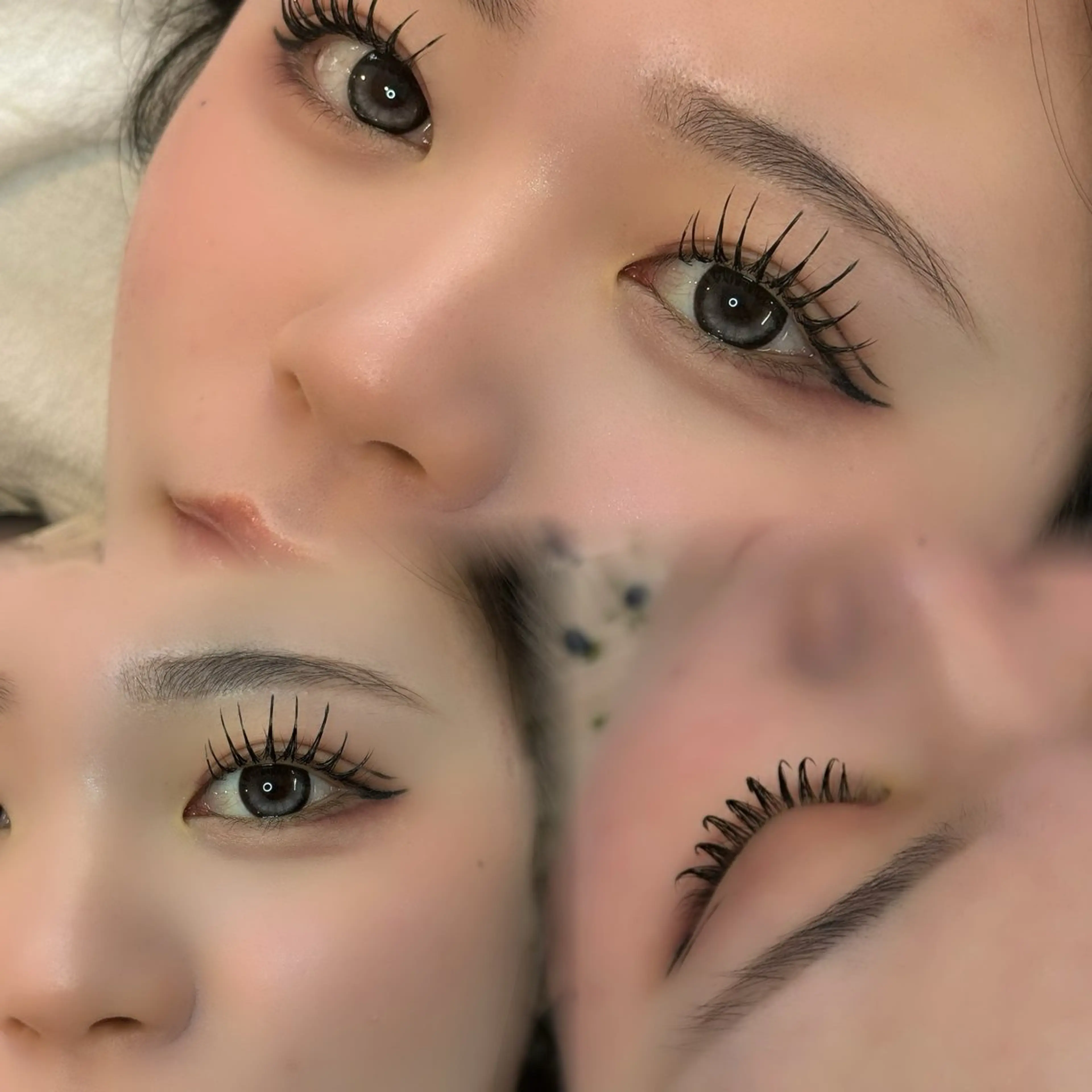 マツエク・マツパ フラットラッシュ パリジェンヌラッシュリフト まつげパーマ 一重×まつ毛パーマ マツエク 束感まつ毛/京都 優春🎀💭のマツエク・マツパデザイン