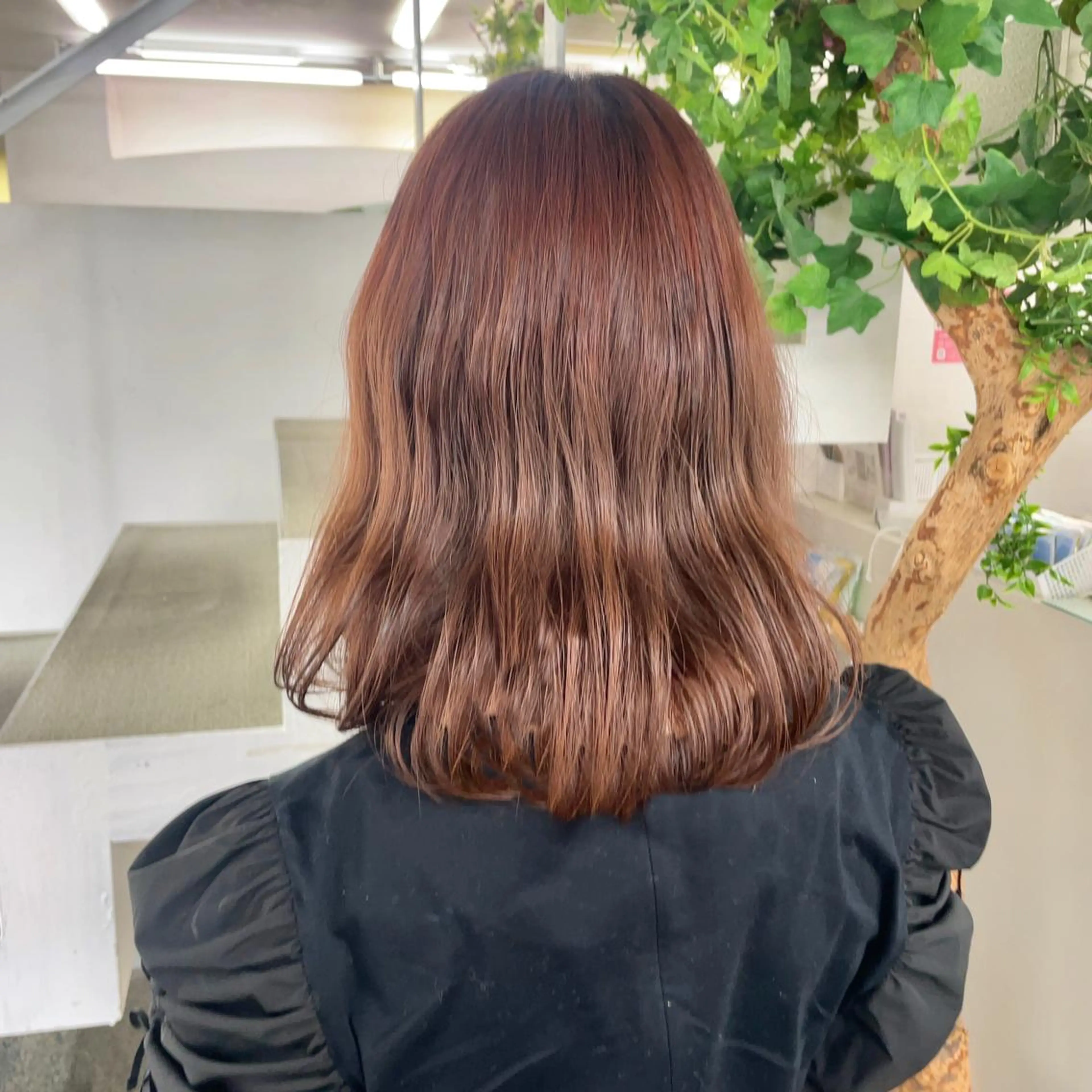 ミディアム カラー ベージュカラー カット ヘアカラー 山田 里美のヘアスタイル