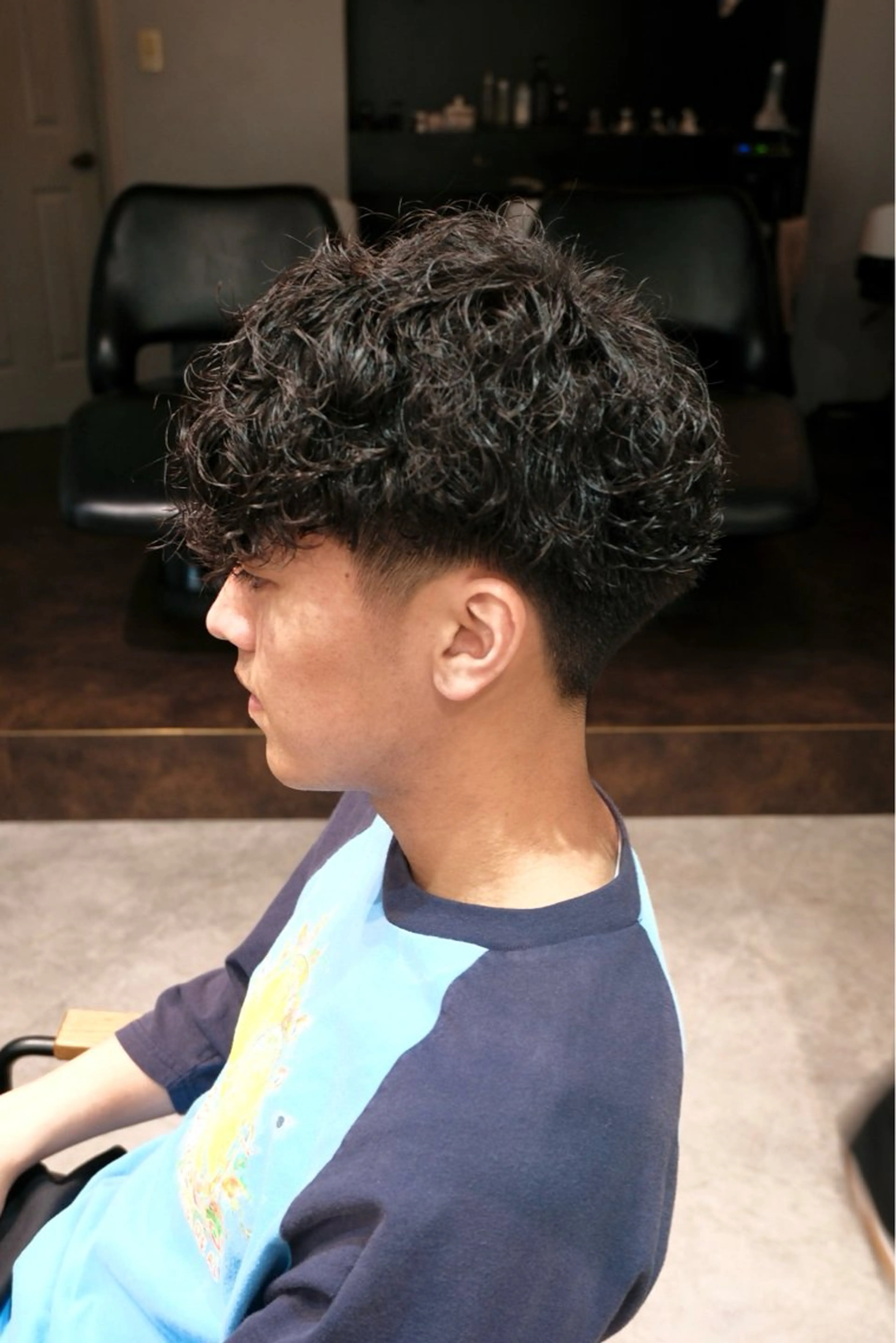 パーマ メンズ カット パーマ シャドウパーマ No.1うえちりくのヘアスタイル