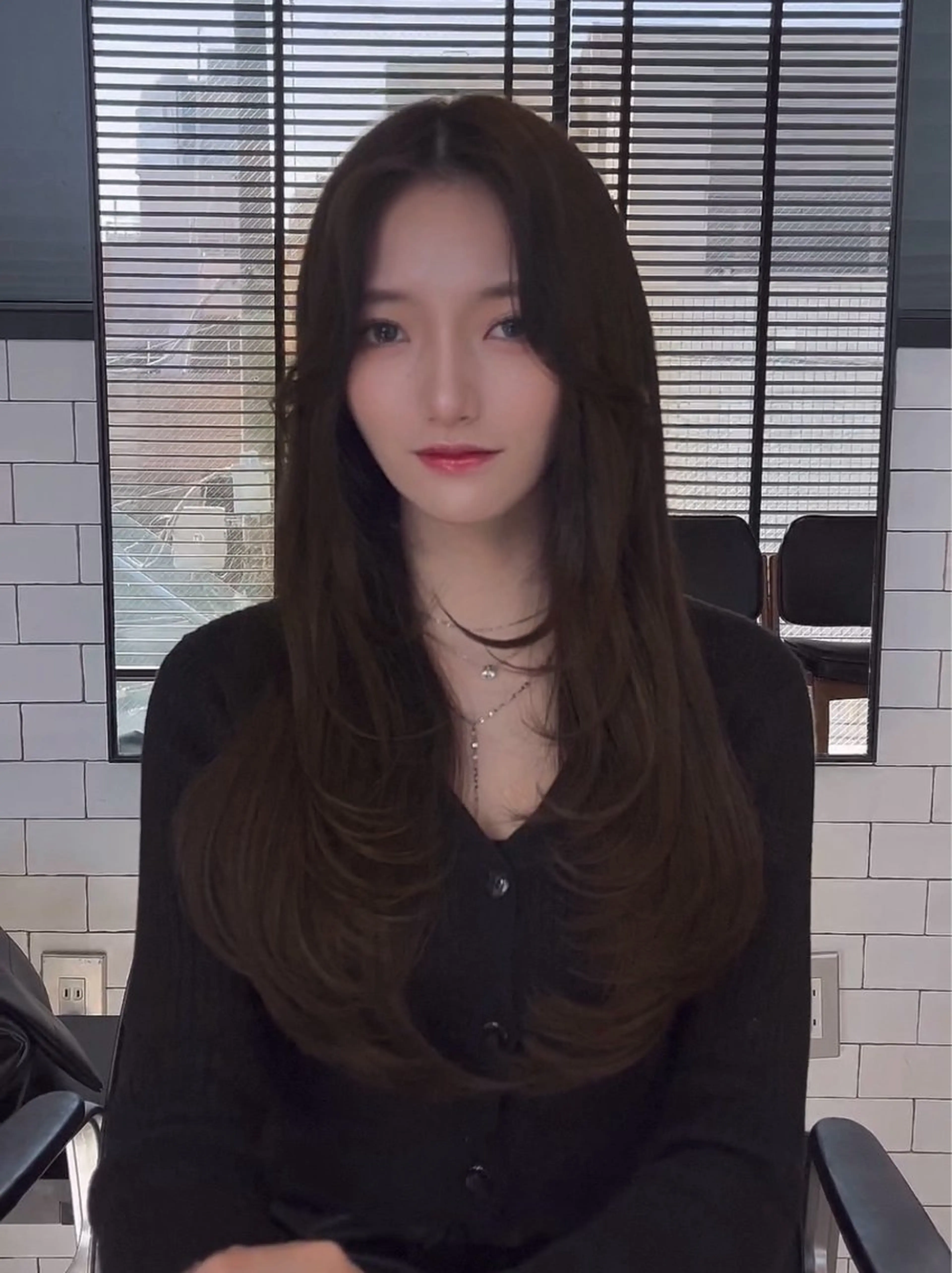 ロング カラー カット ヘアカラー トリートメント 🌫️大人韓国ヘア 🌫️naoyaのヘアスタイル