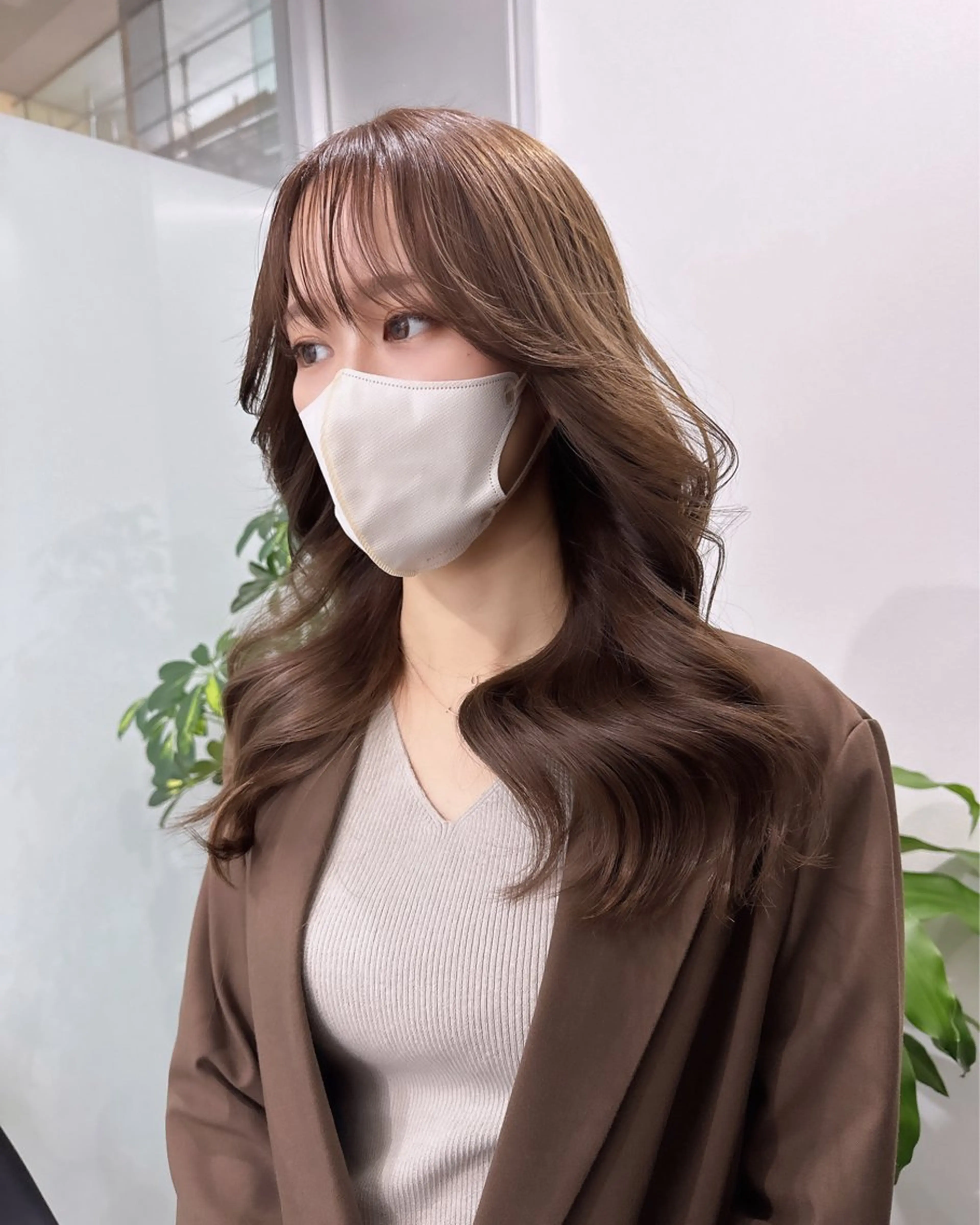 ロング カラー 韓国風/顔周りカット /髪質改善RYOTAのヘアスタイル