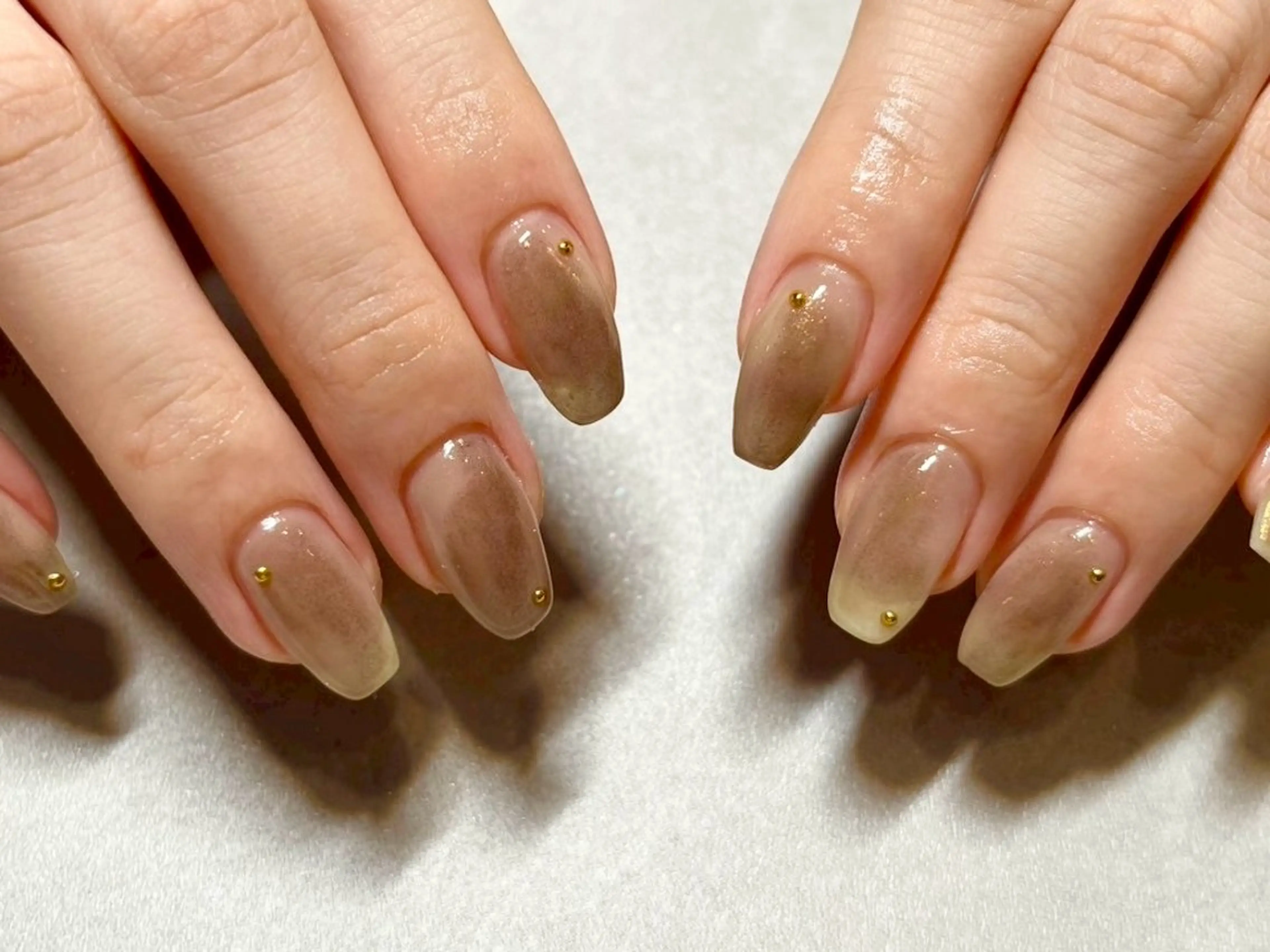 ネイル ニュアンスネイル 🫧ちゅるん/韓国 Ayano𓈒🎀のネイルデザイン