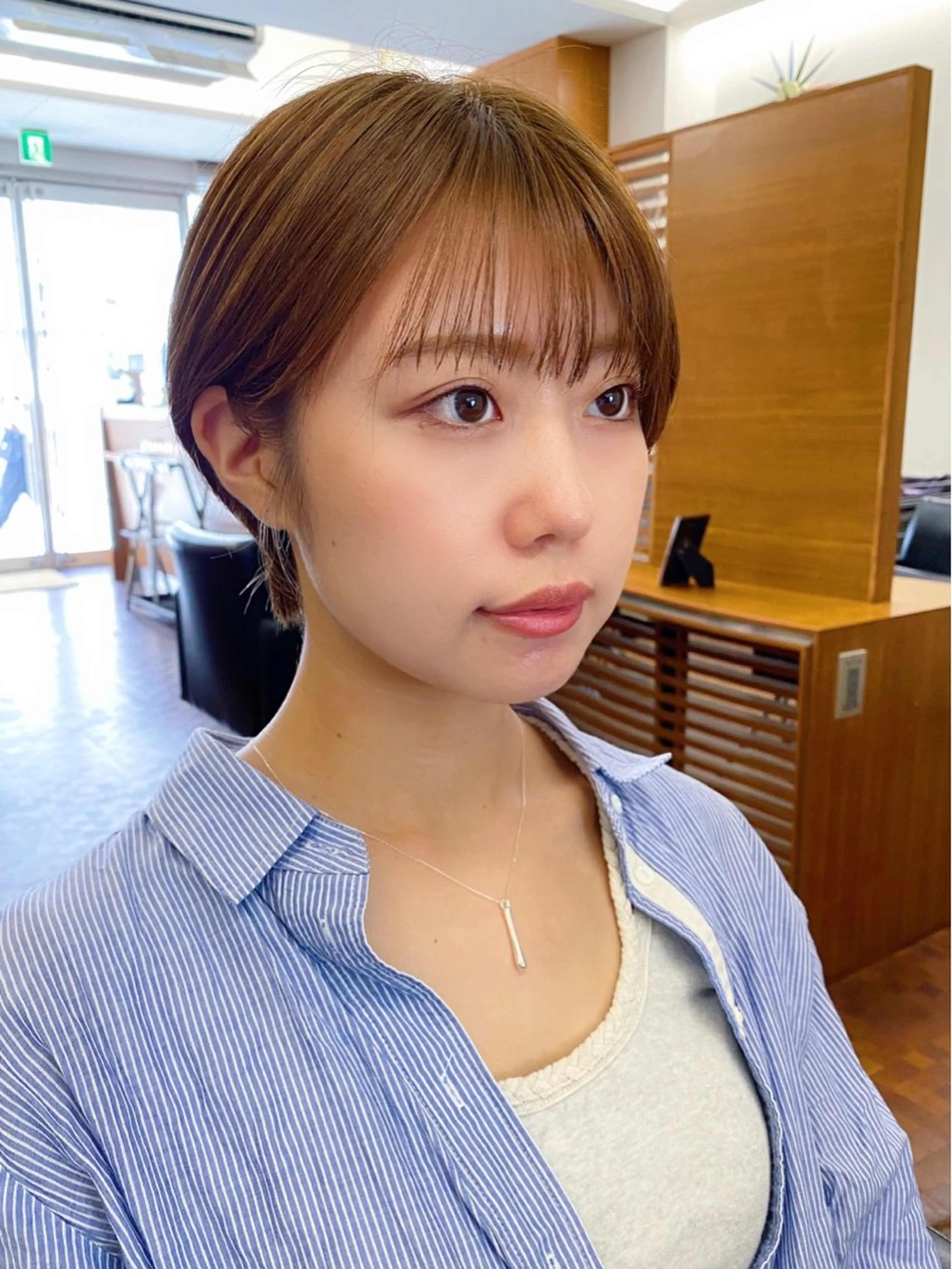 ショート カラー カット ヘアカラー トリートメント 似合わせレイヤー/ ニュアンスパーマ高倉のヘアスタイル