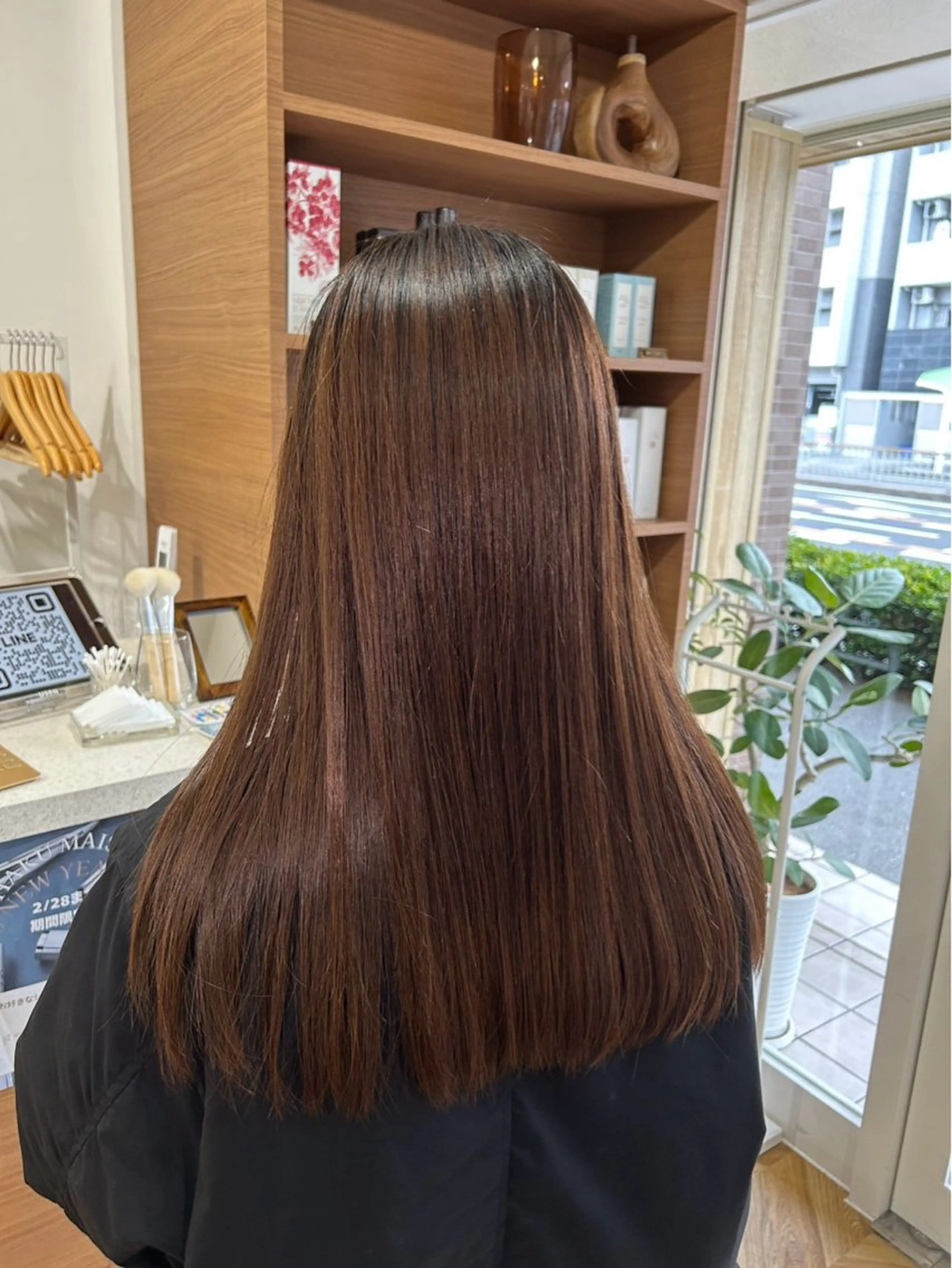 ロング カット 縮毛矯正 櫻井園子🌸 久屋大通/高岳のヘアスタイル
