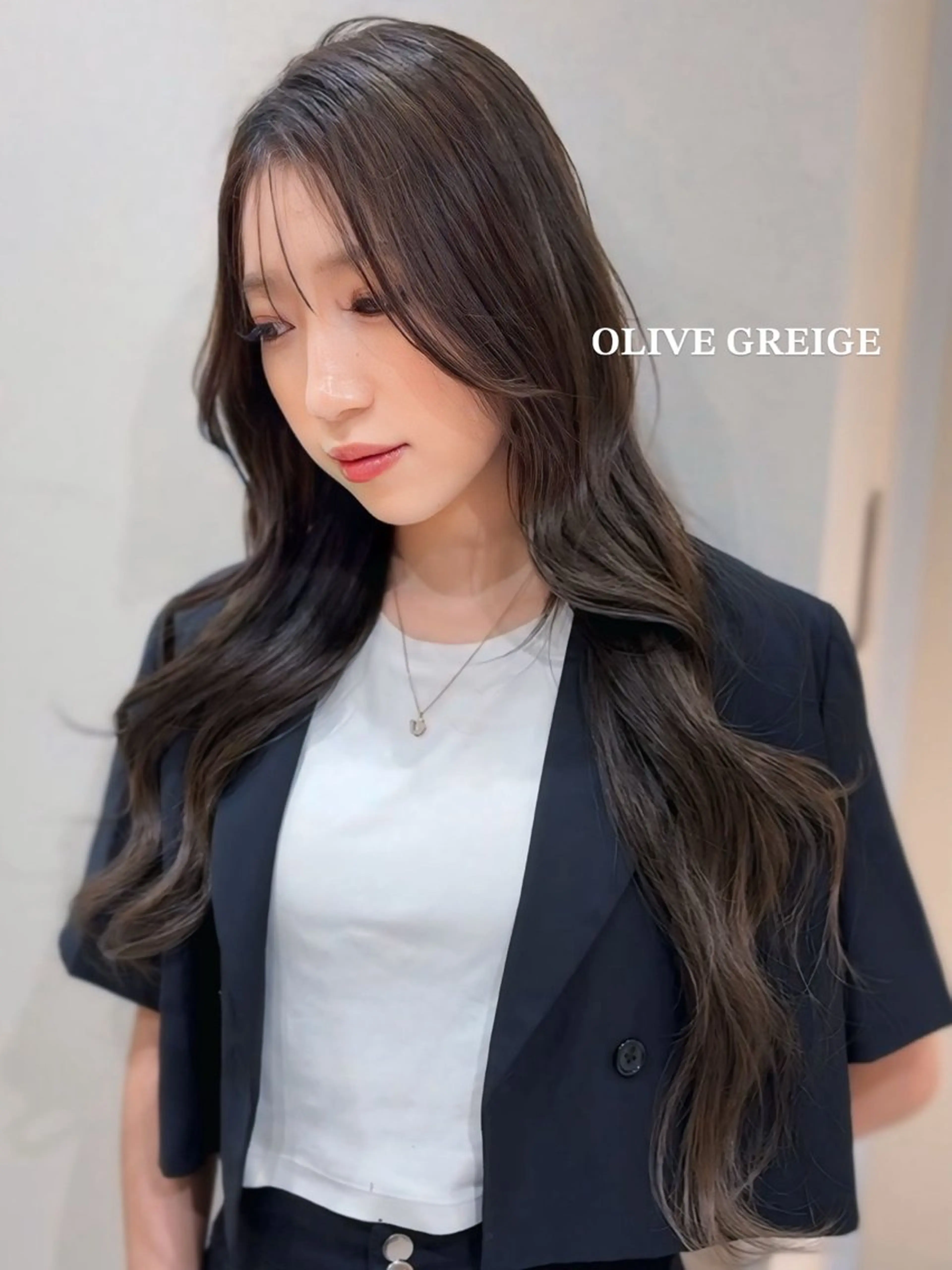 ロング カラー ヘアカラー トリートメント ワンホン×髪質改善 つのーか🩶🫧のヘアスタイル