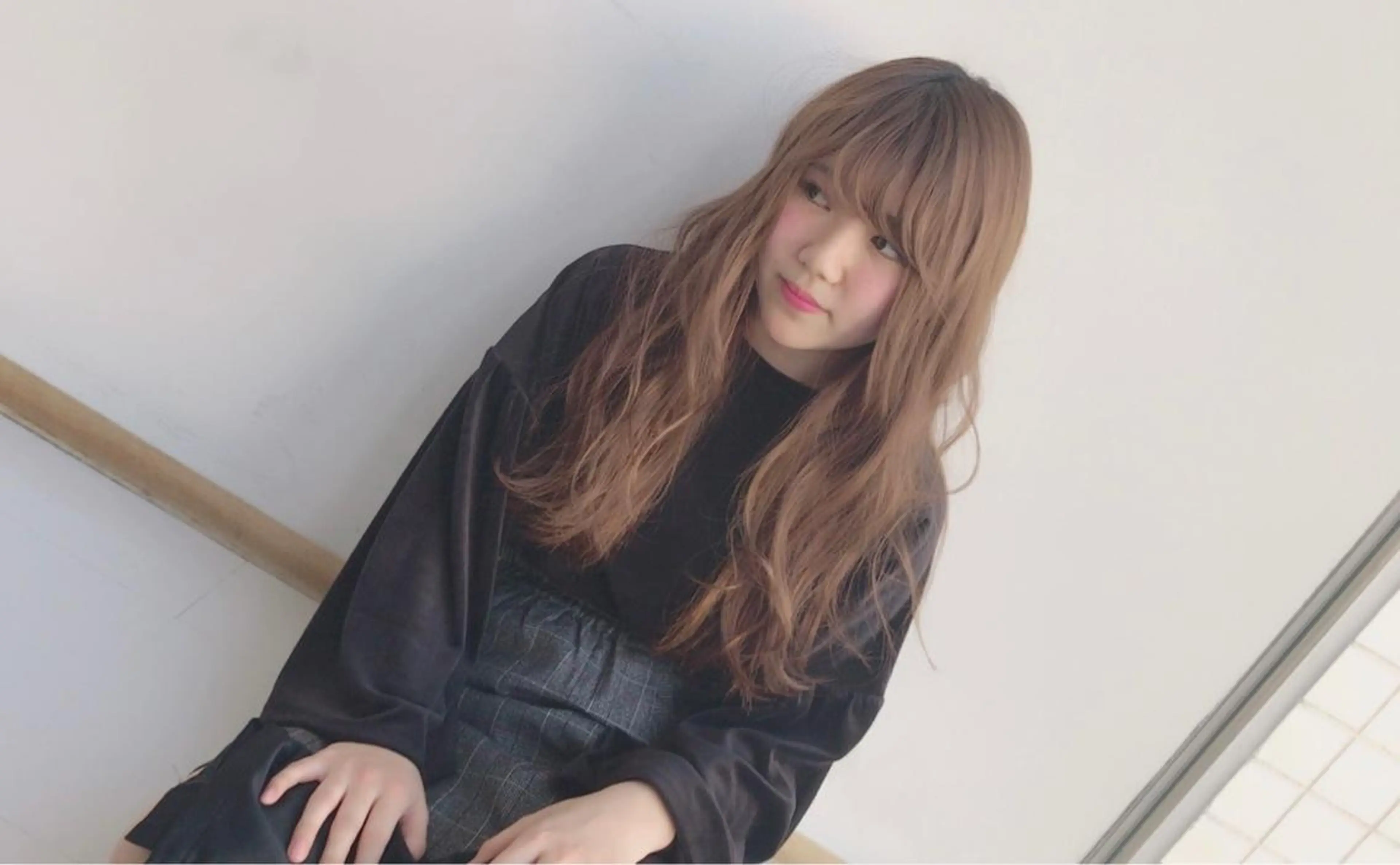 ロング カラー ヘアアレンジ 中尾 塁のヘアスタイル