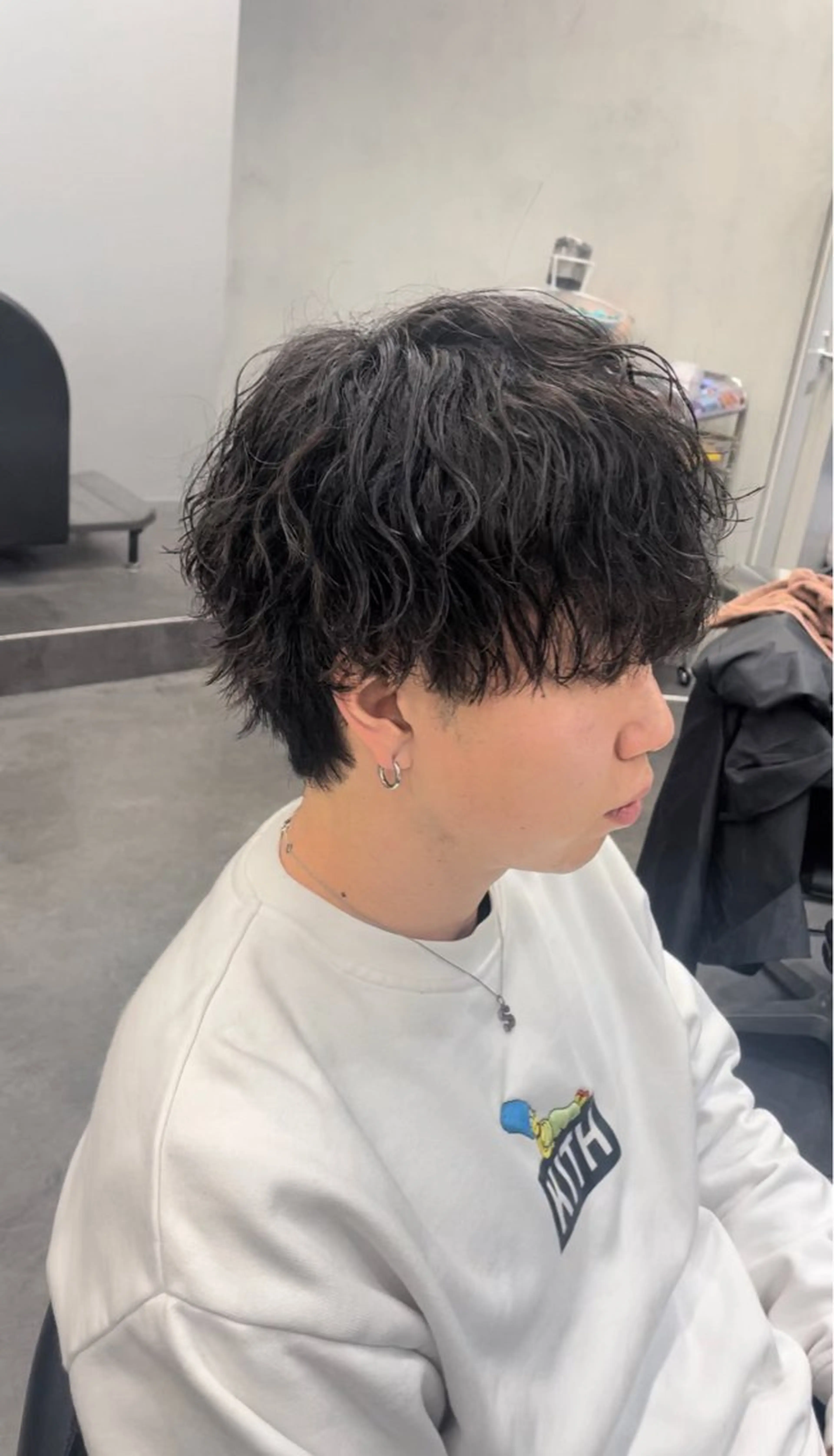 パーマ メンズ メンズパーマ ツイストスパイラルパーマ 波巻きパーマ ニュアンスパーマ スパイラルパーマ fifth リュウセイのヘアスタイル