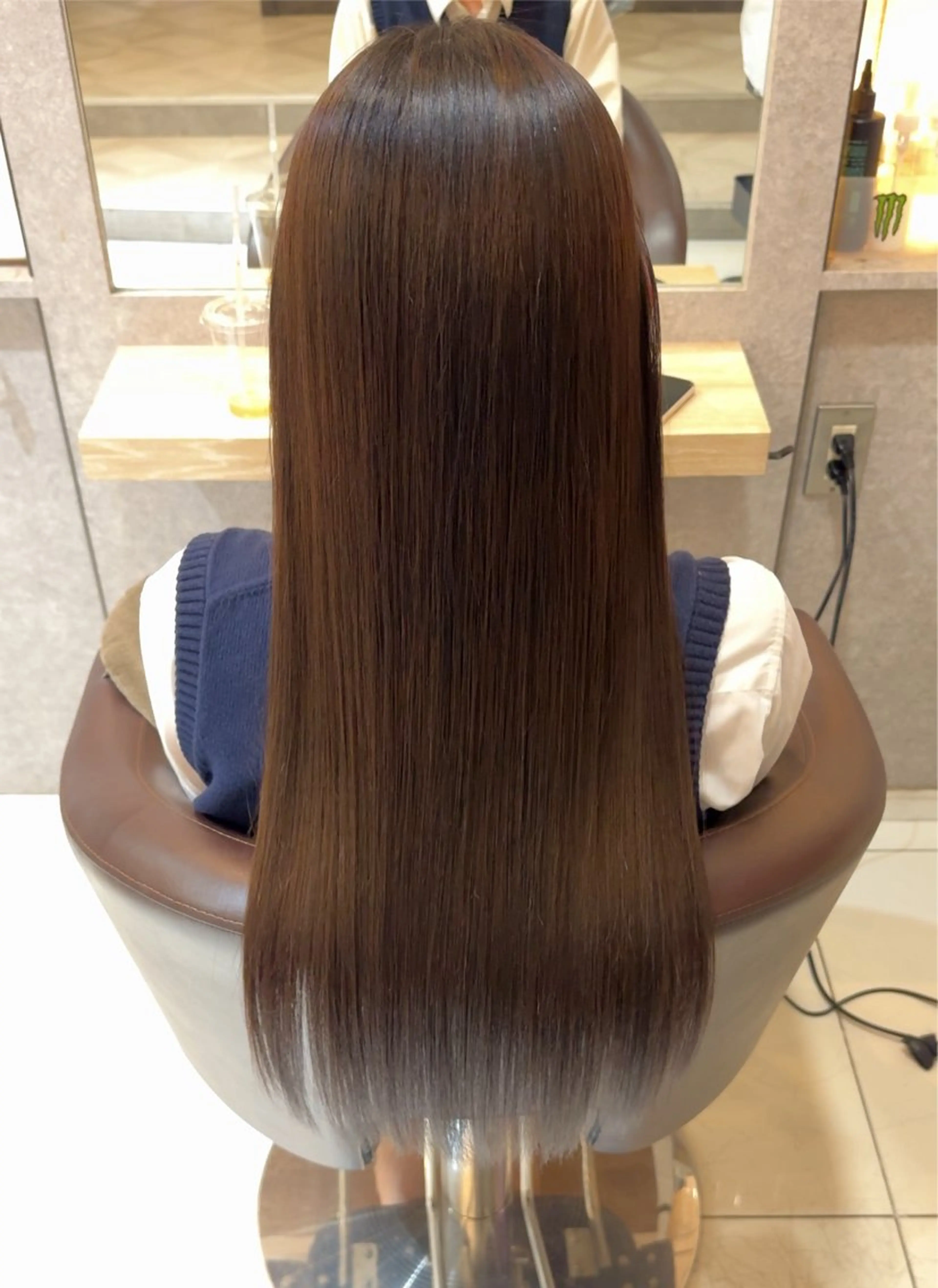 カット+プレミアム縮毛矯正+髪質改善トリートメントの写真