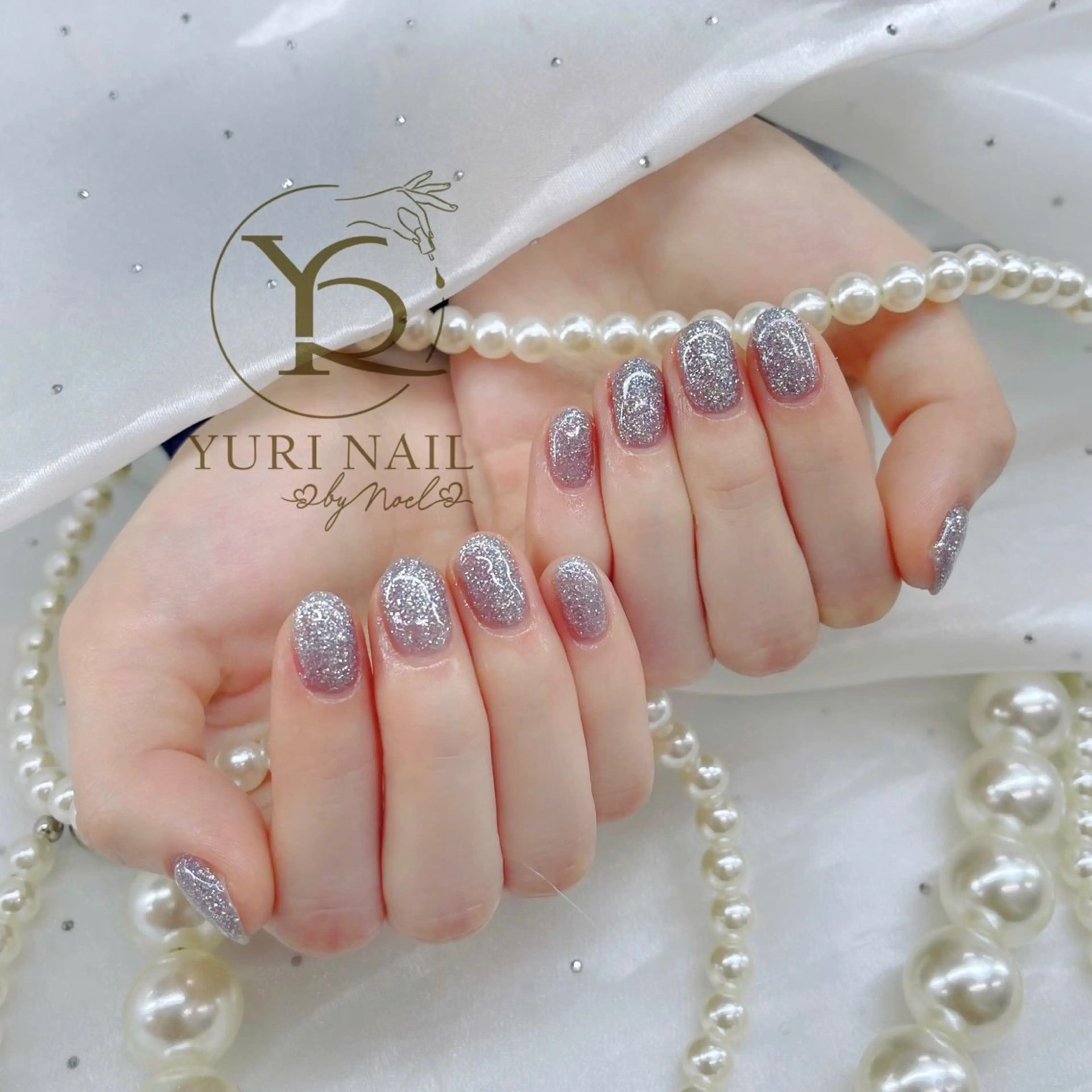 ネイル チークネイル フットネイル フレンチネイル 韓国ネイル 水色 ハンドネイル フットネイル YURI Nail Salon Funabashi所属・YURI Nail Funabashiのネイルデザイン