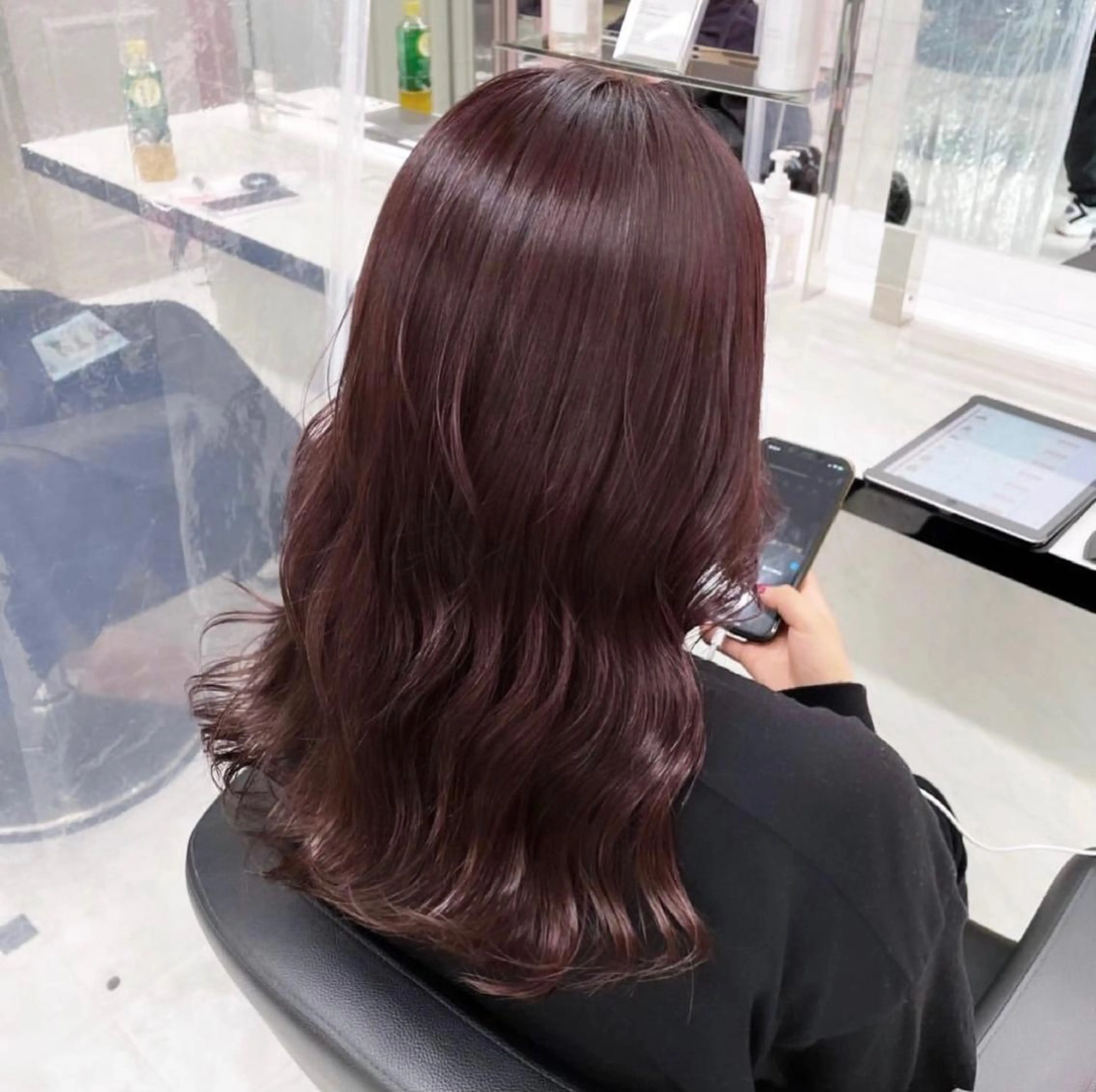 カラー RIKO👼🏻💓 韓国ガーリーのヘアスタイル