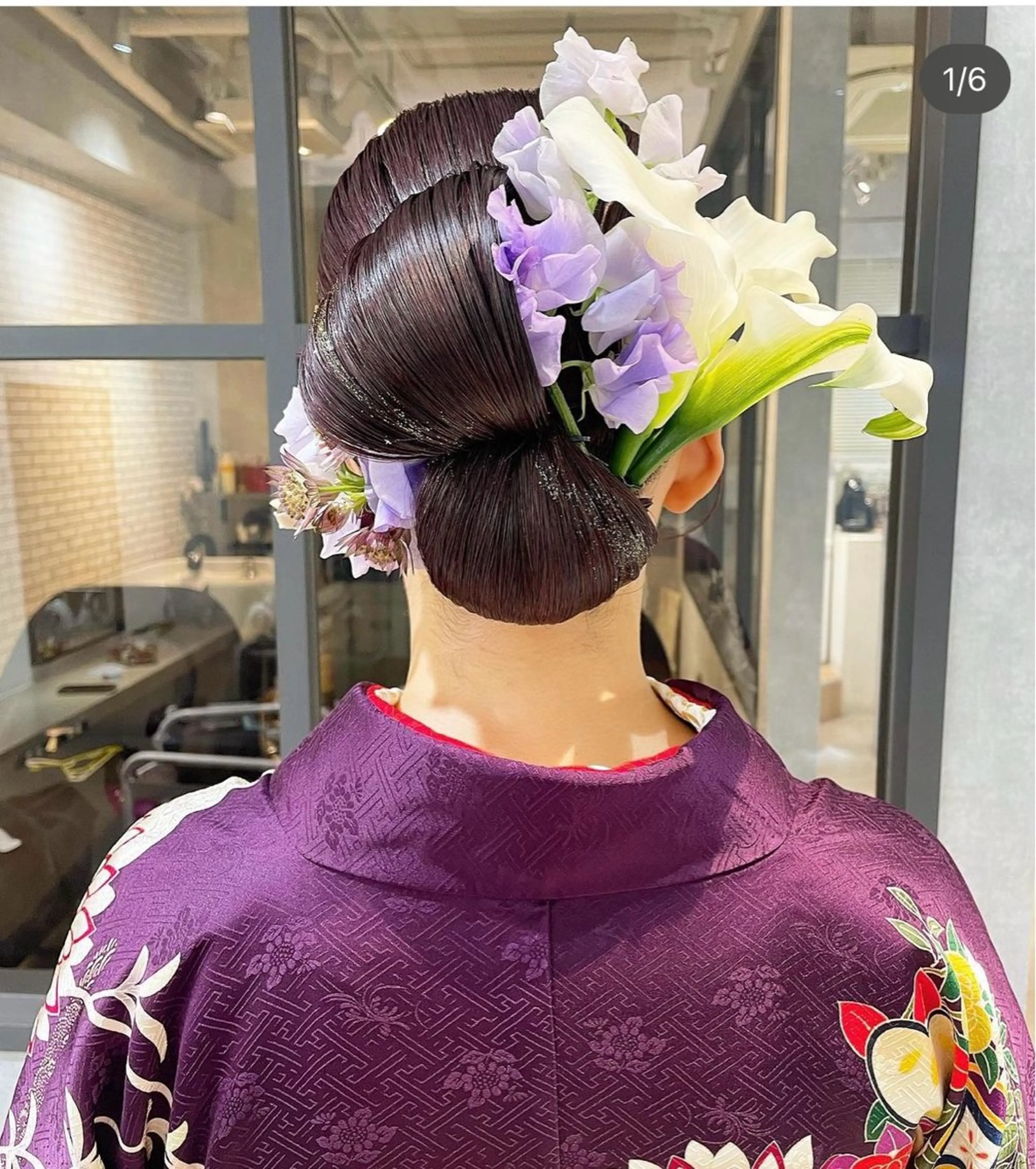 セミロング カラー ヘアアレンジ 着付け arrow🖤 もえみのその他イメージ